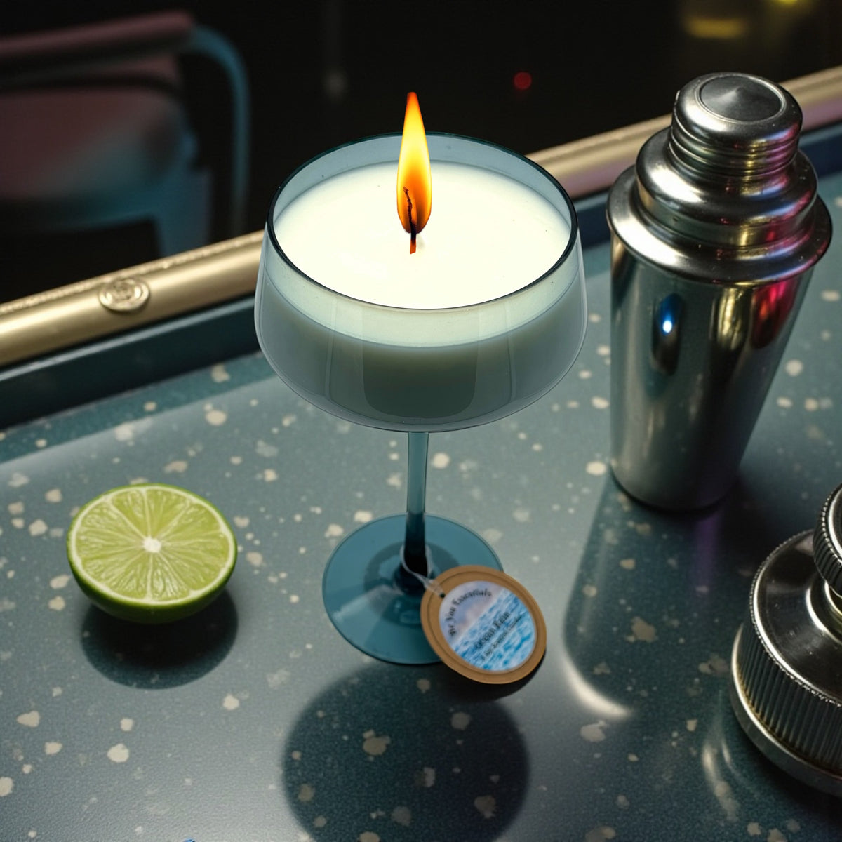 Ocean Rain Cocktail Candle