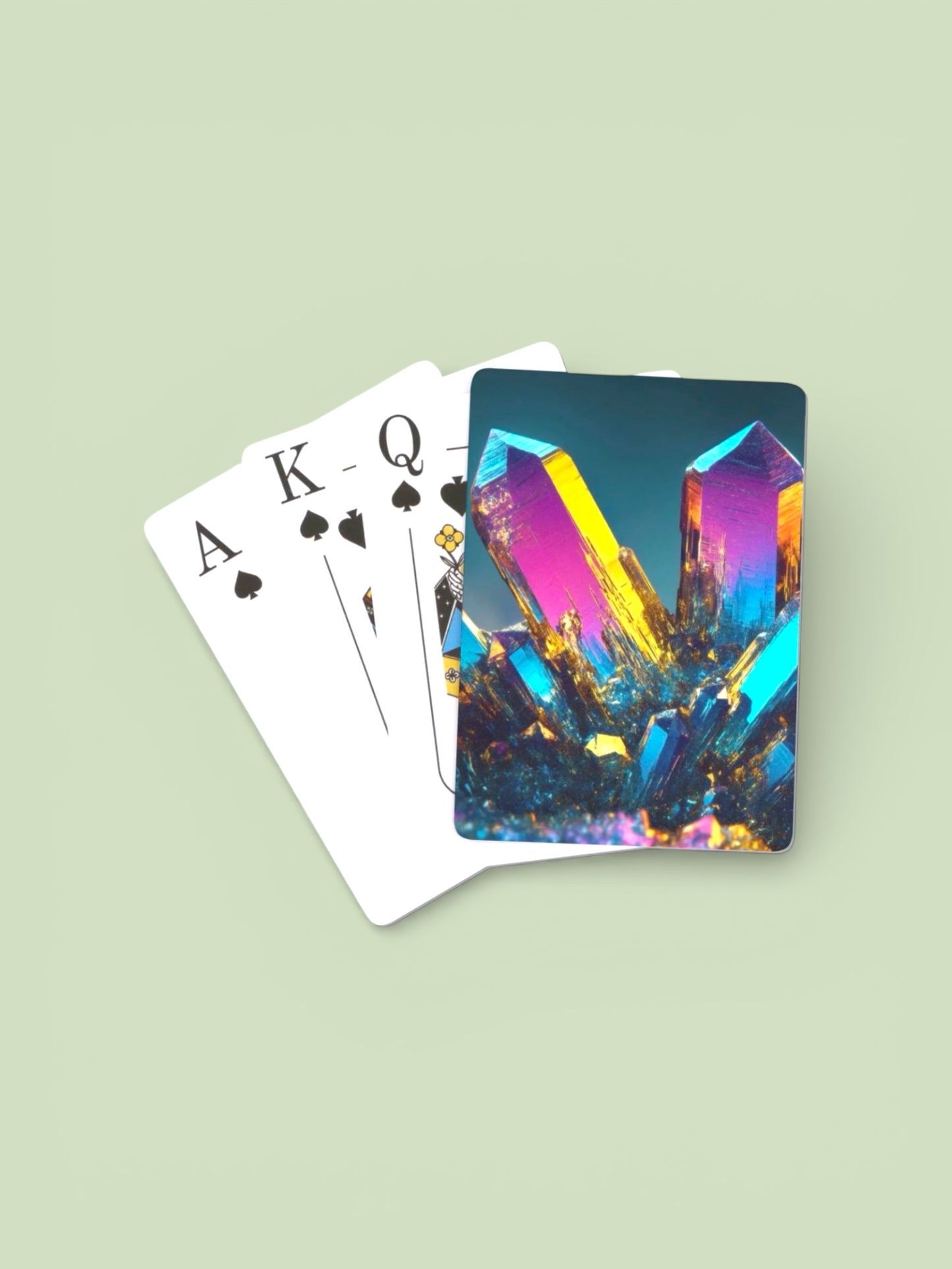 Crystal Card Deck with Acrylic Case