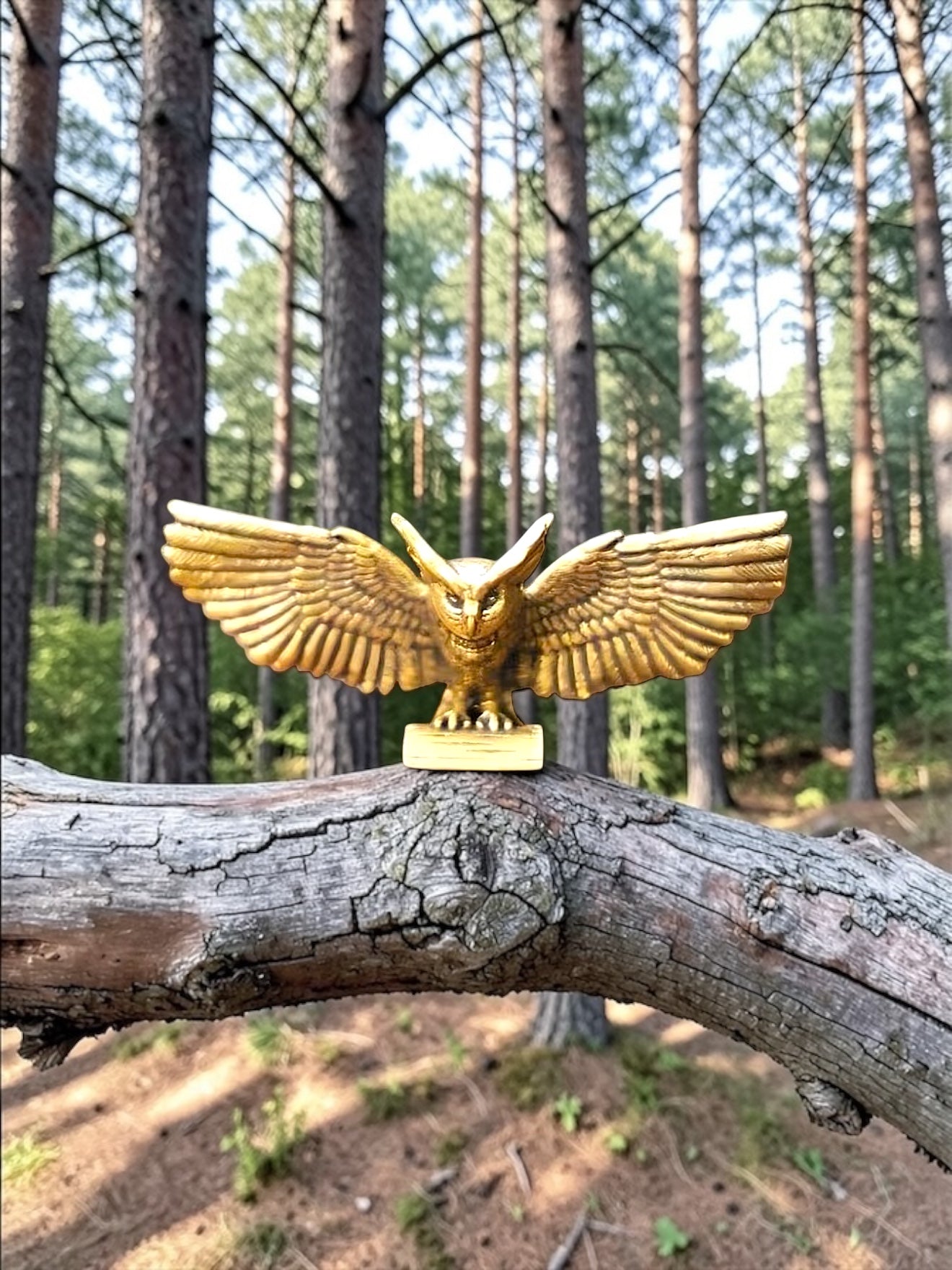 Brass Mini Eagle Collectible Figurine - Set Of 2