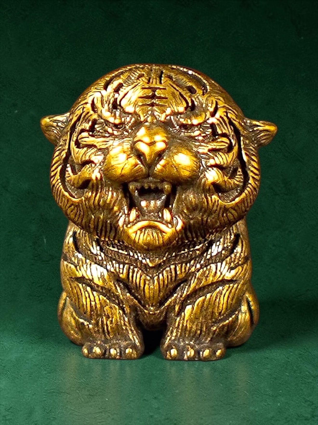 Brass Mini Baby Tiger Collectible Figurine