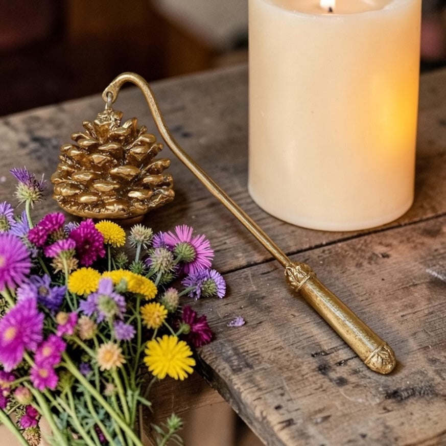 Vintage Gold Candle Snuffer