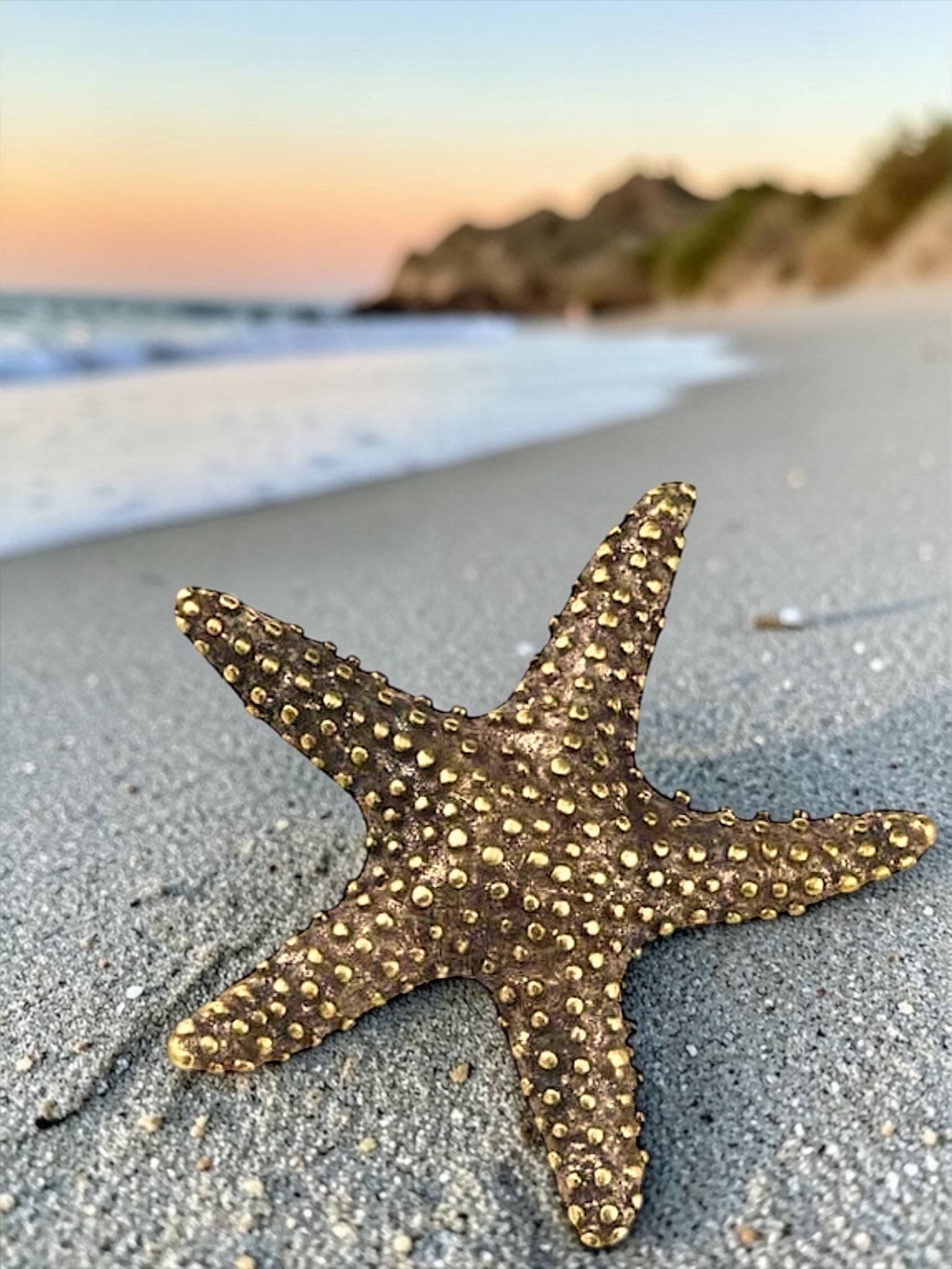 Brass Mini Starfish Collectible Figurine