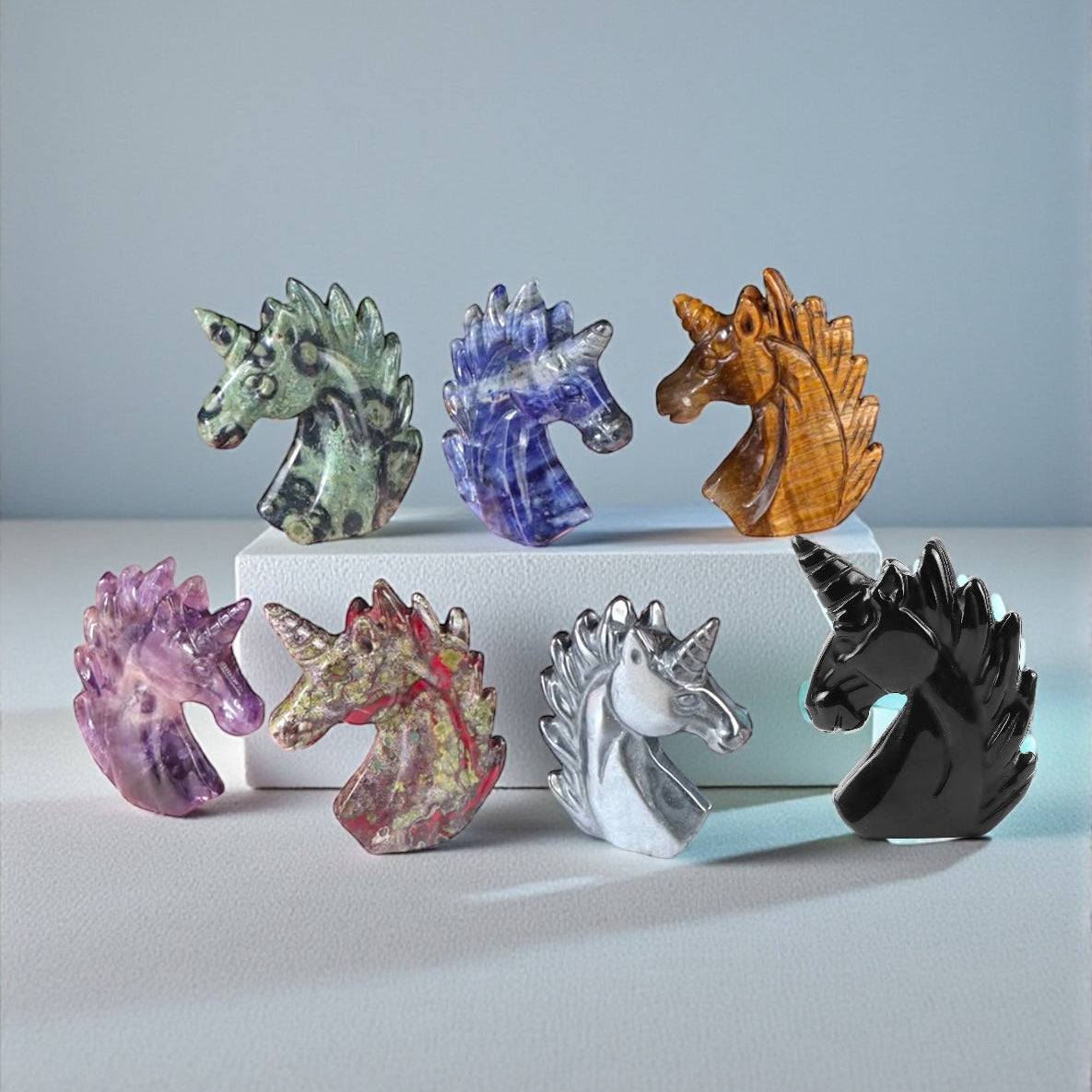 Crystal Unicorn Figurines