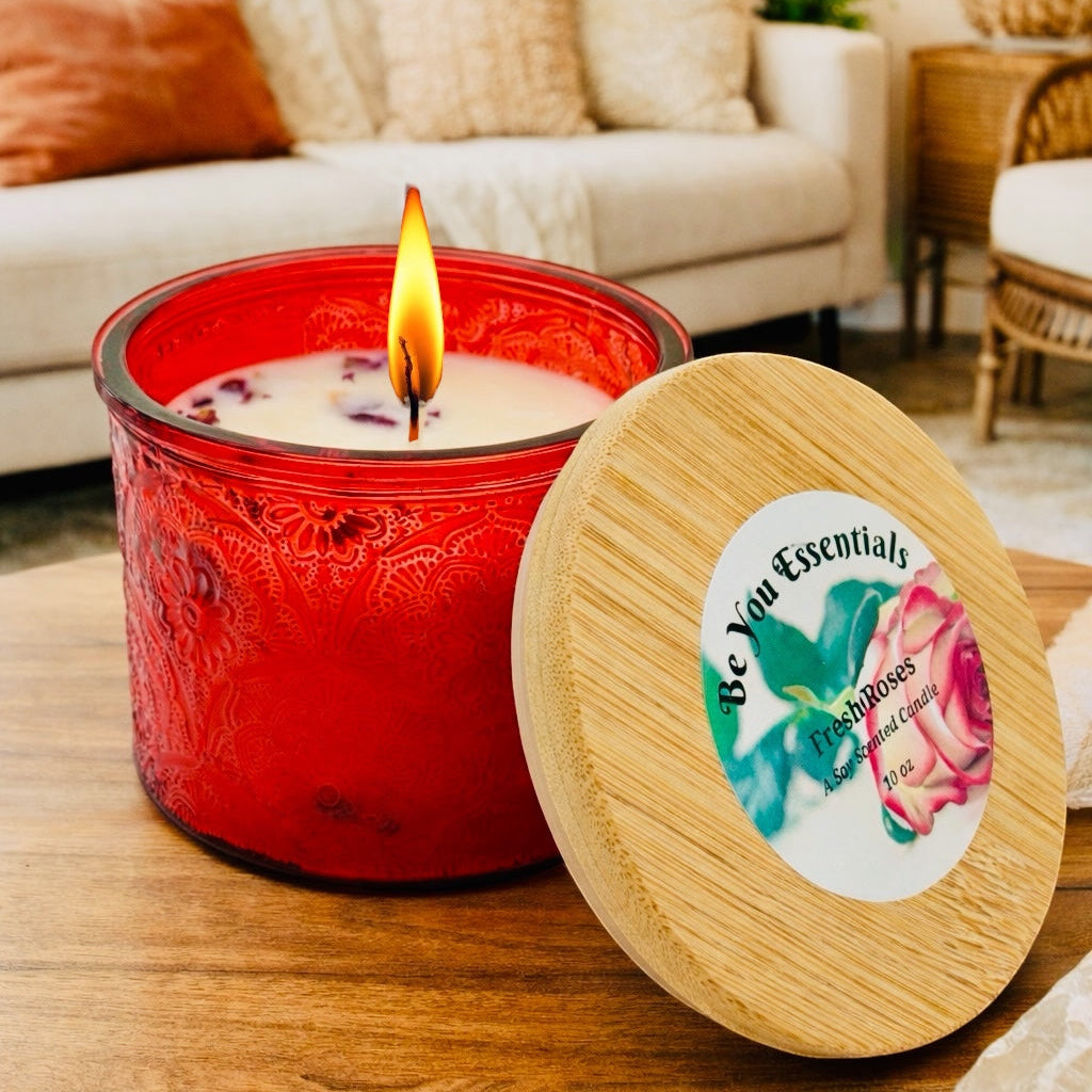 Fresh Roses Scented Candle