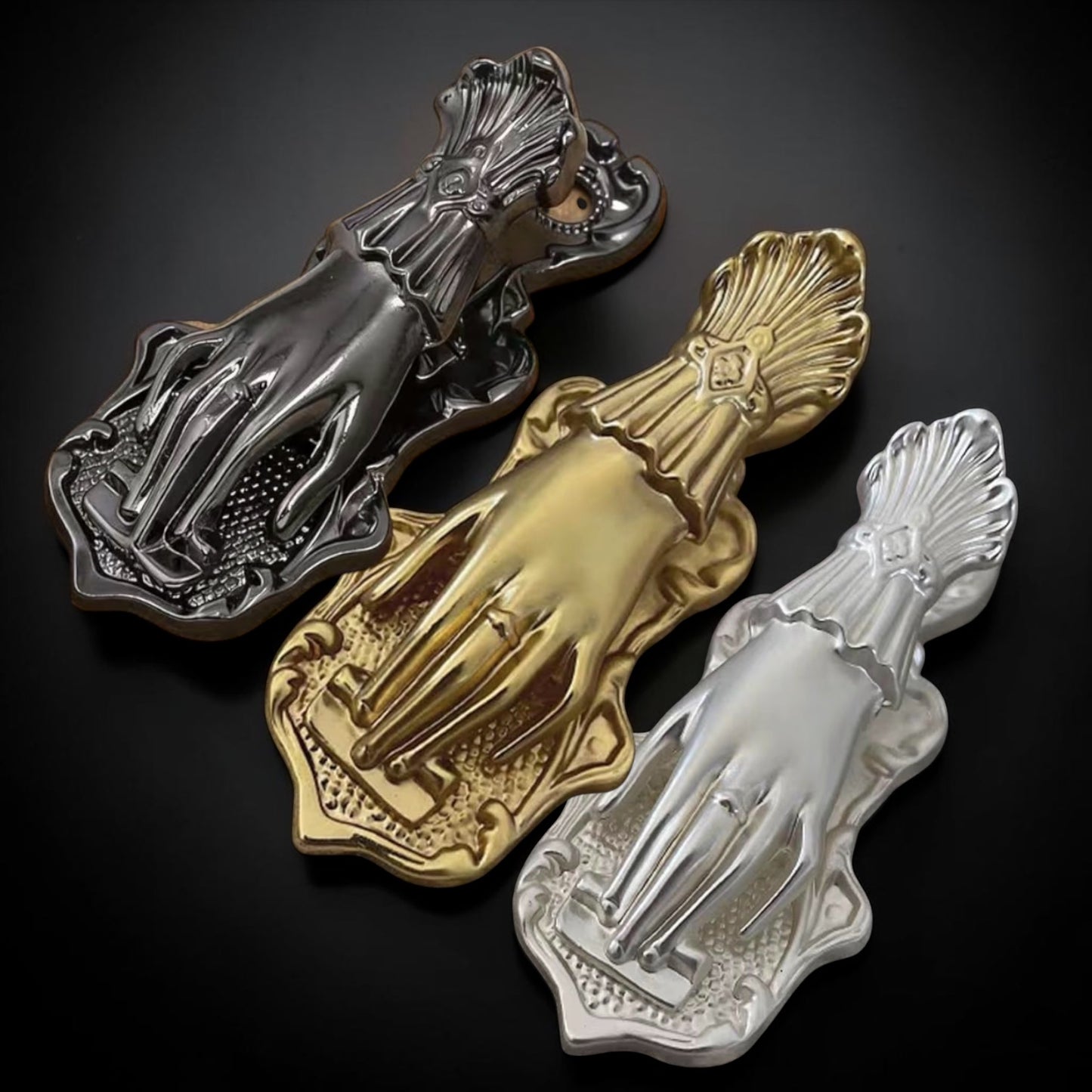 Victorian Metal Woman Hands Book Journal Clip