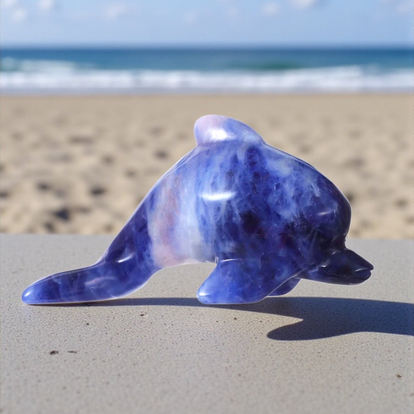 Crystal Dolphin Figurines