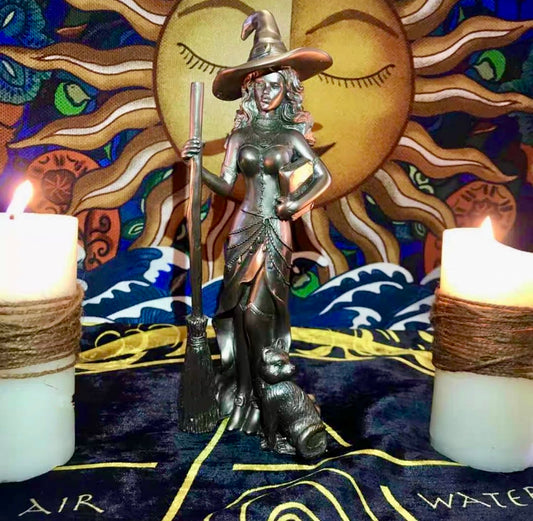 Brass Mini Witch Collectible Figurine