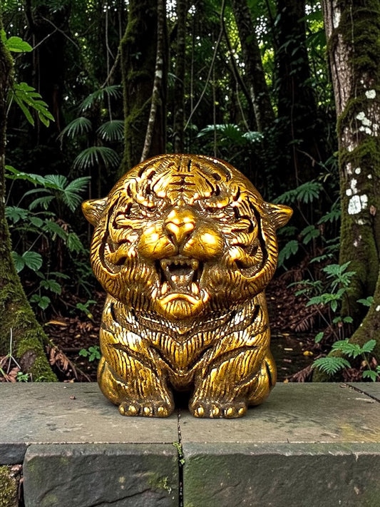 Brass Mini Baby Tiger Collectible Figurine