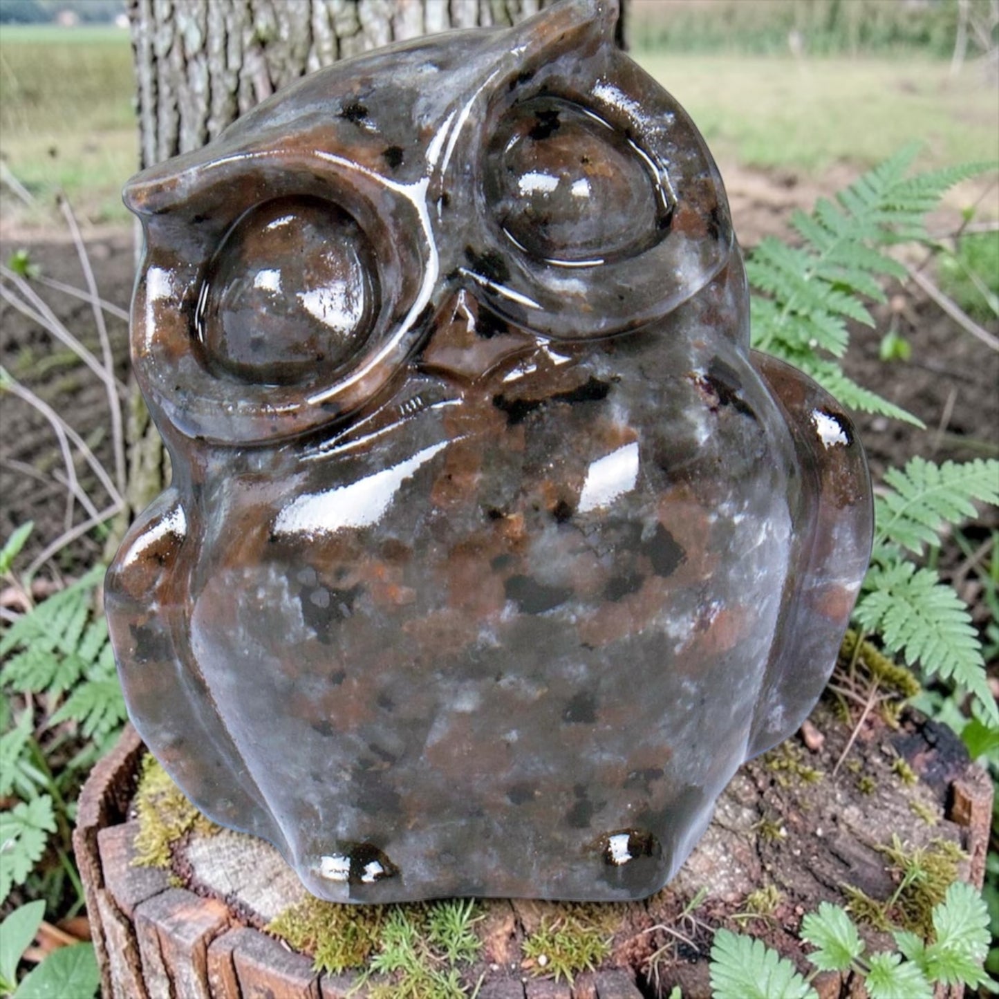 Crystal Owl Figurines