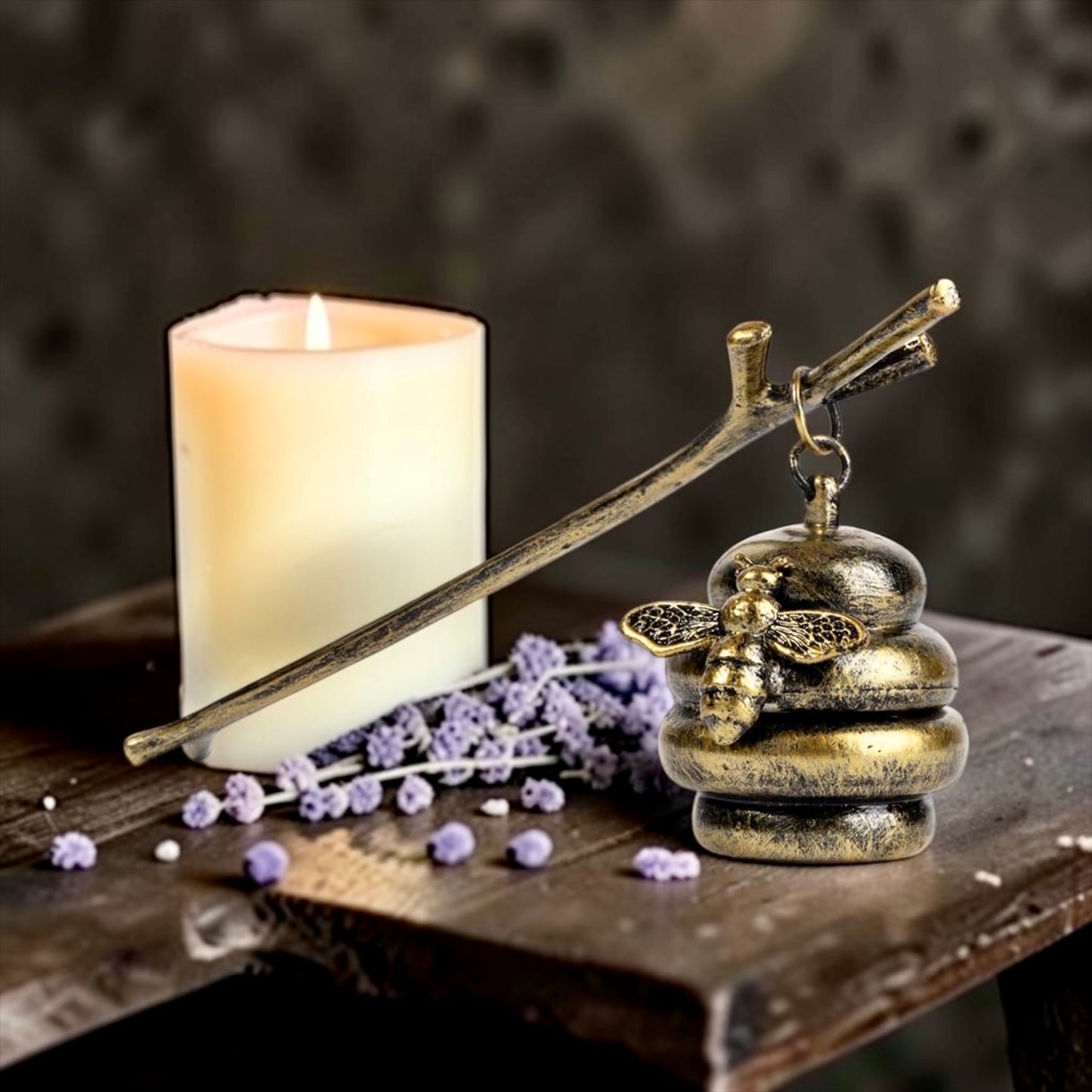 Retro Bronze Candle Snuffer