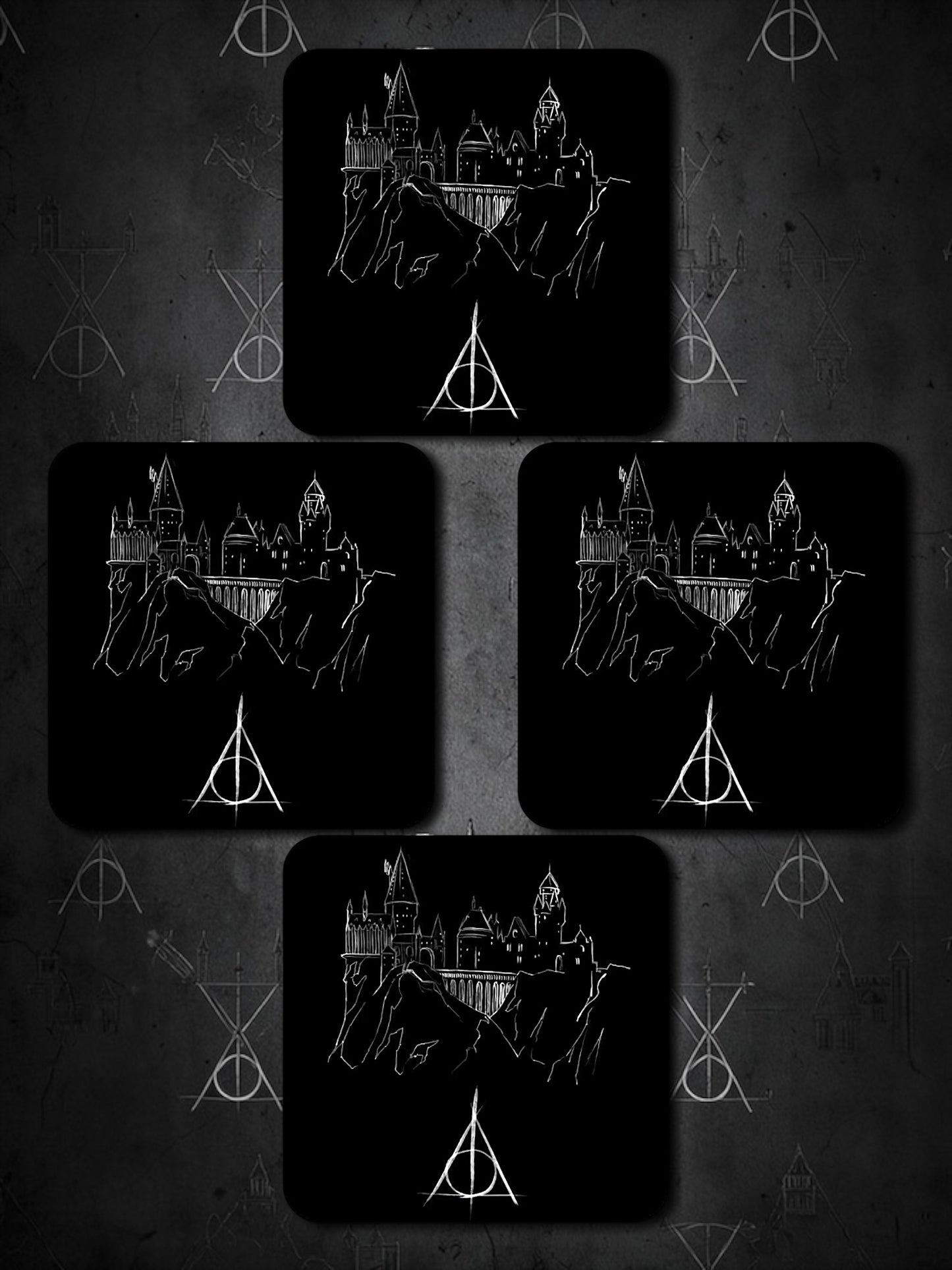 Harry Potter Castle Coaster Set