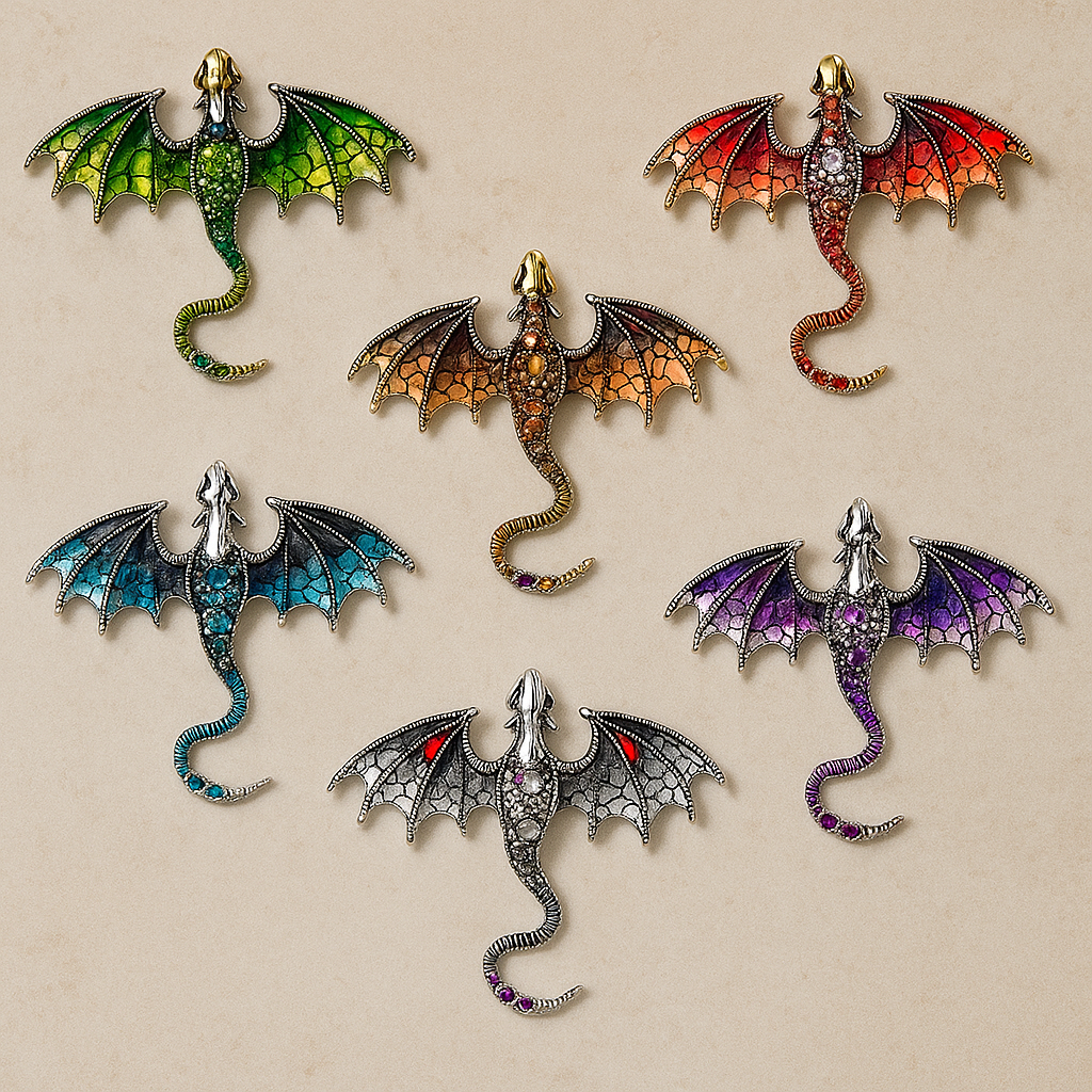 Dragon Brooch Pins
