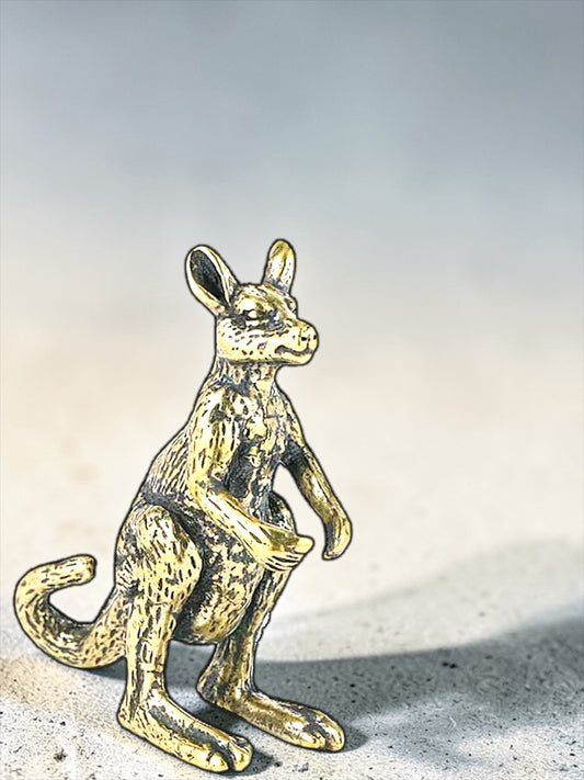 Brass Mini Kangaroo Collectible Figurine