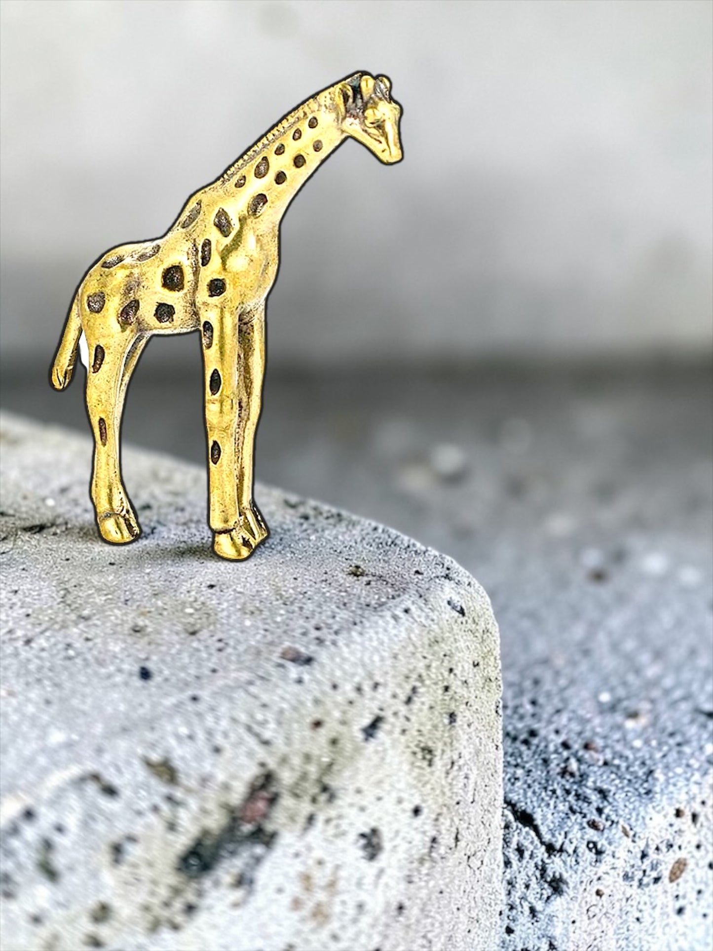 Brass Mini Giraffe Collectible Figurine