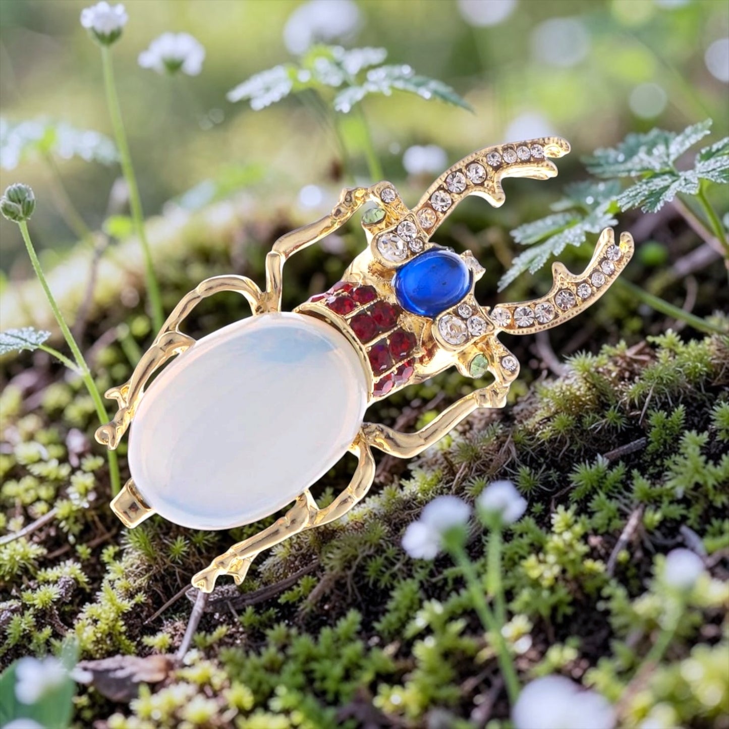 Antique Egyptian Scarab Beetle Brooch