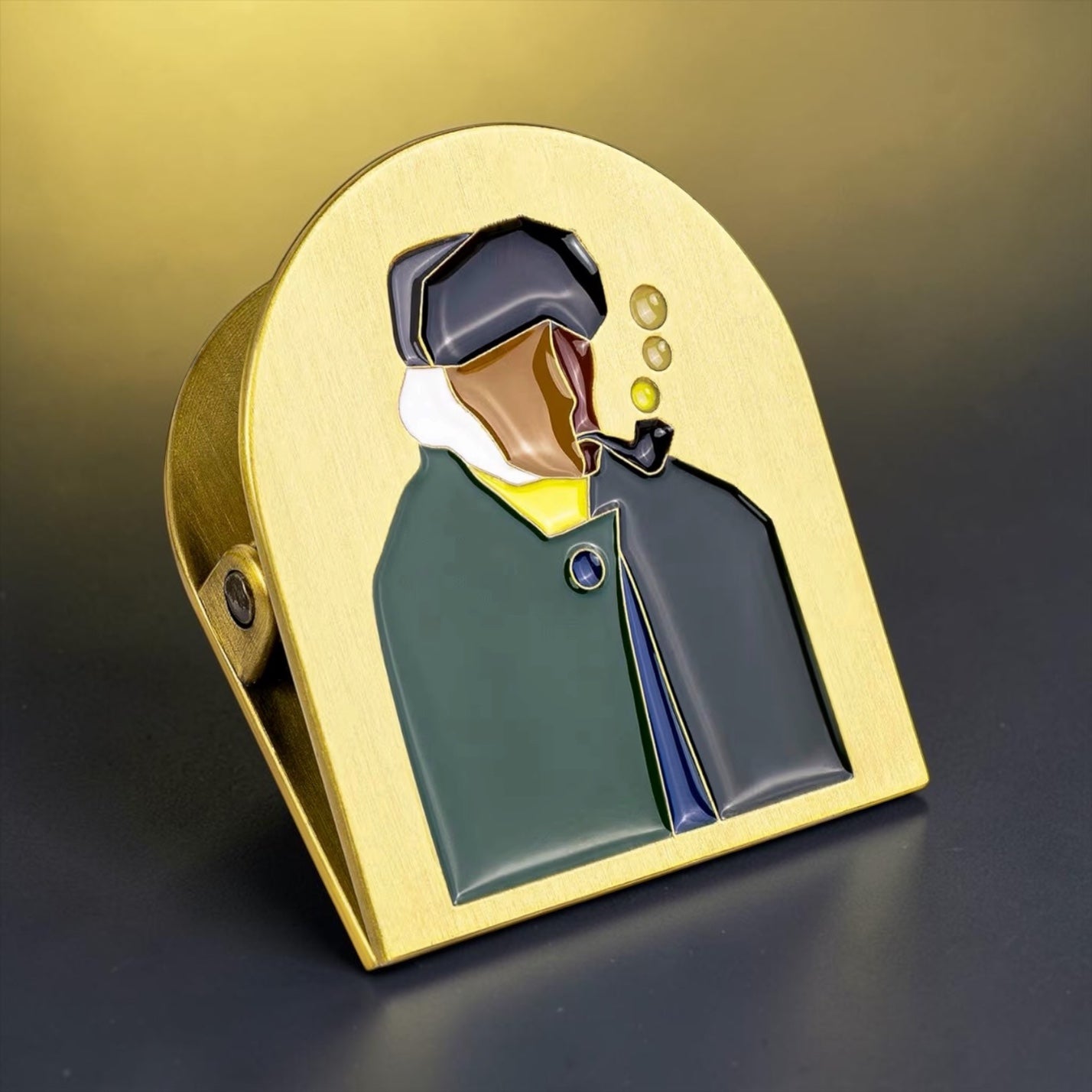 Vintage Metal Art Gogh Book Journal Clip