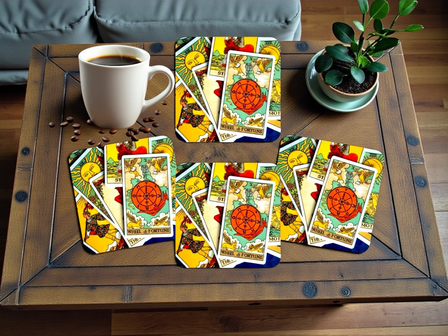 Tarot Cards Coaster Set