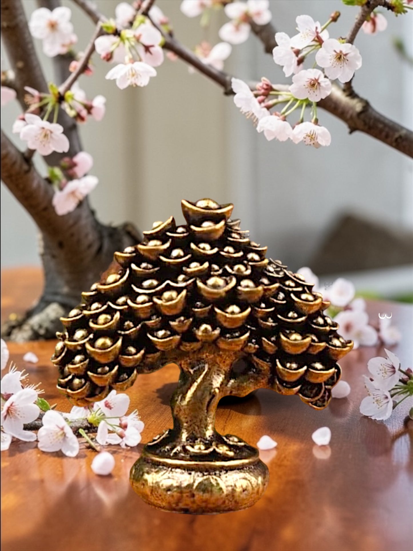 Brass Mini Money Tree Collectible Figurine