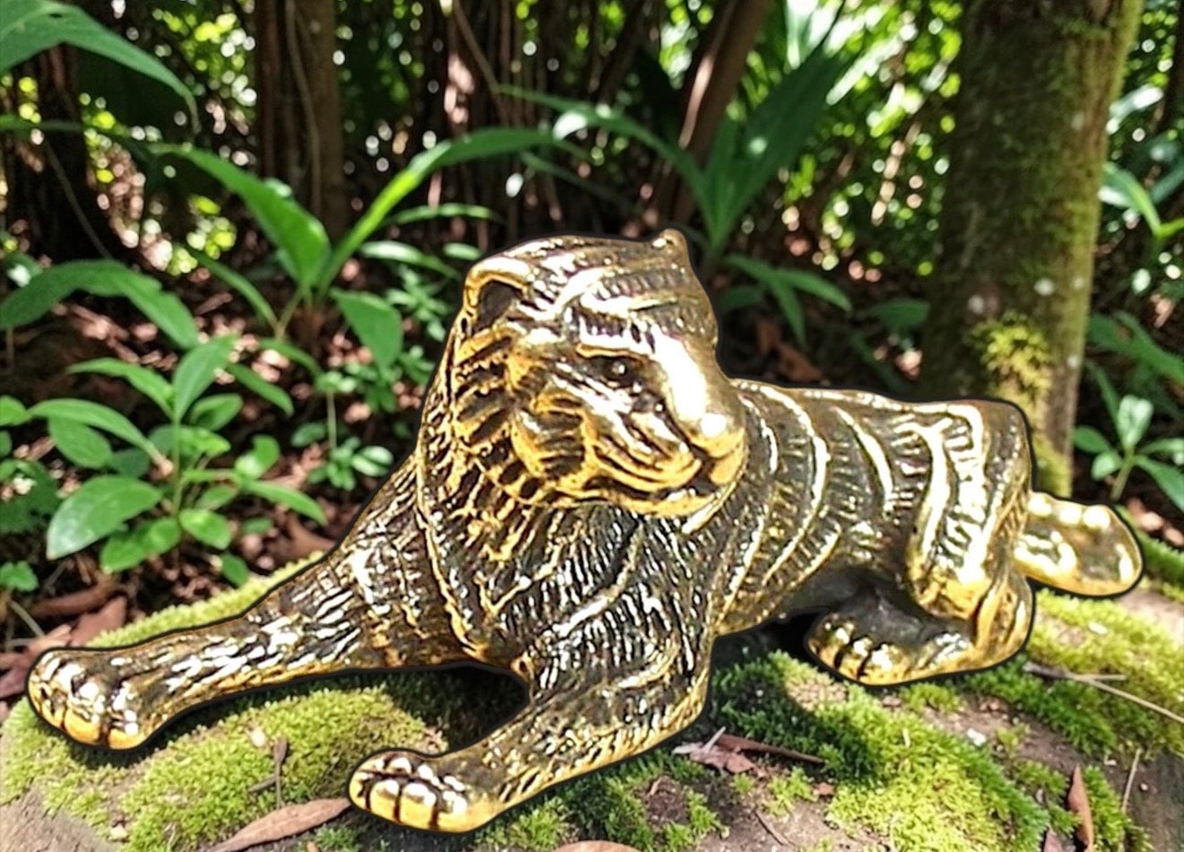 Brass Mini Tiger Collectible Figurine