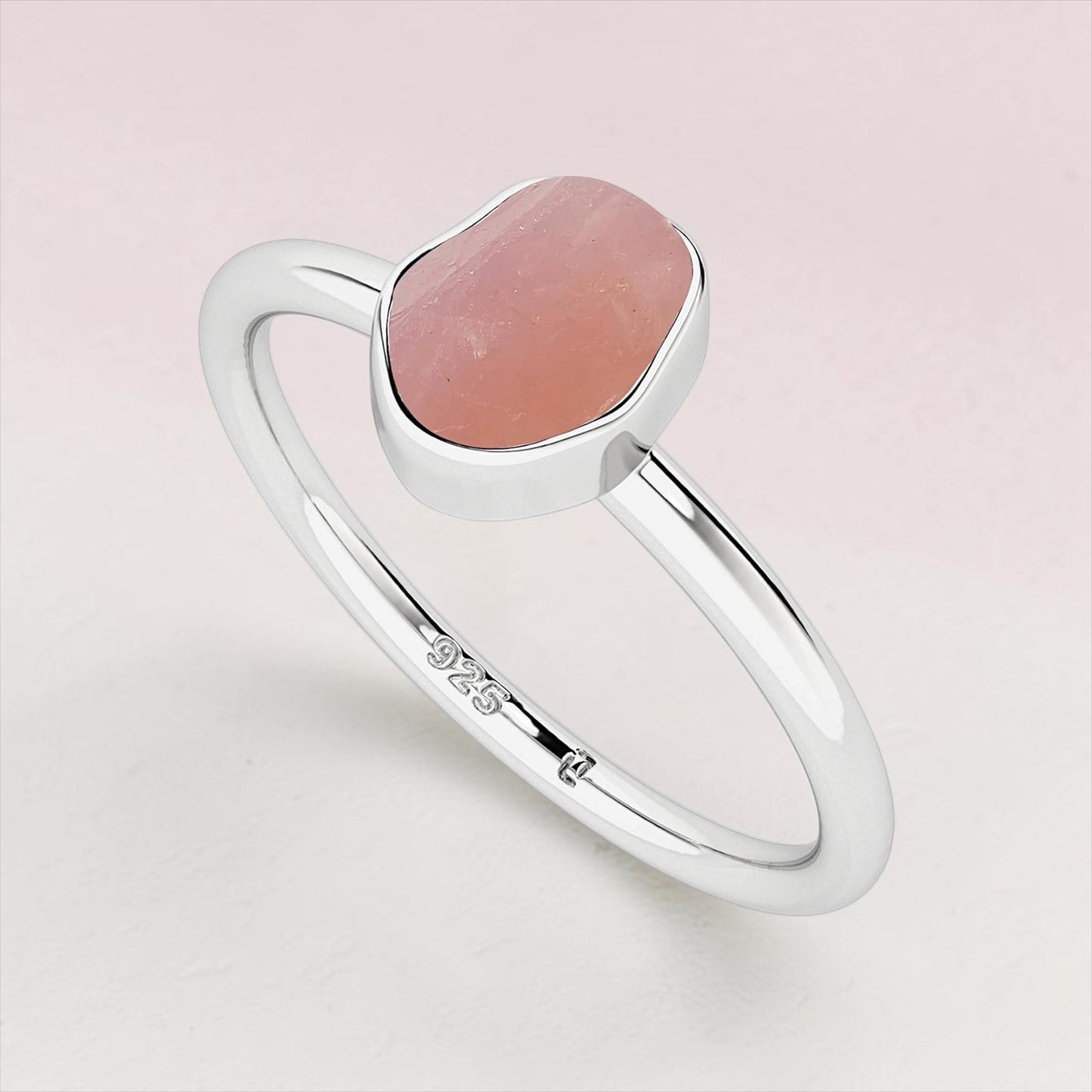 Natural Raw Gemstone Stackable Ring