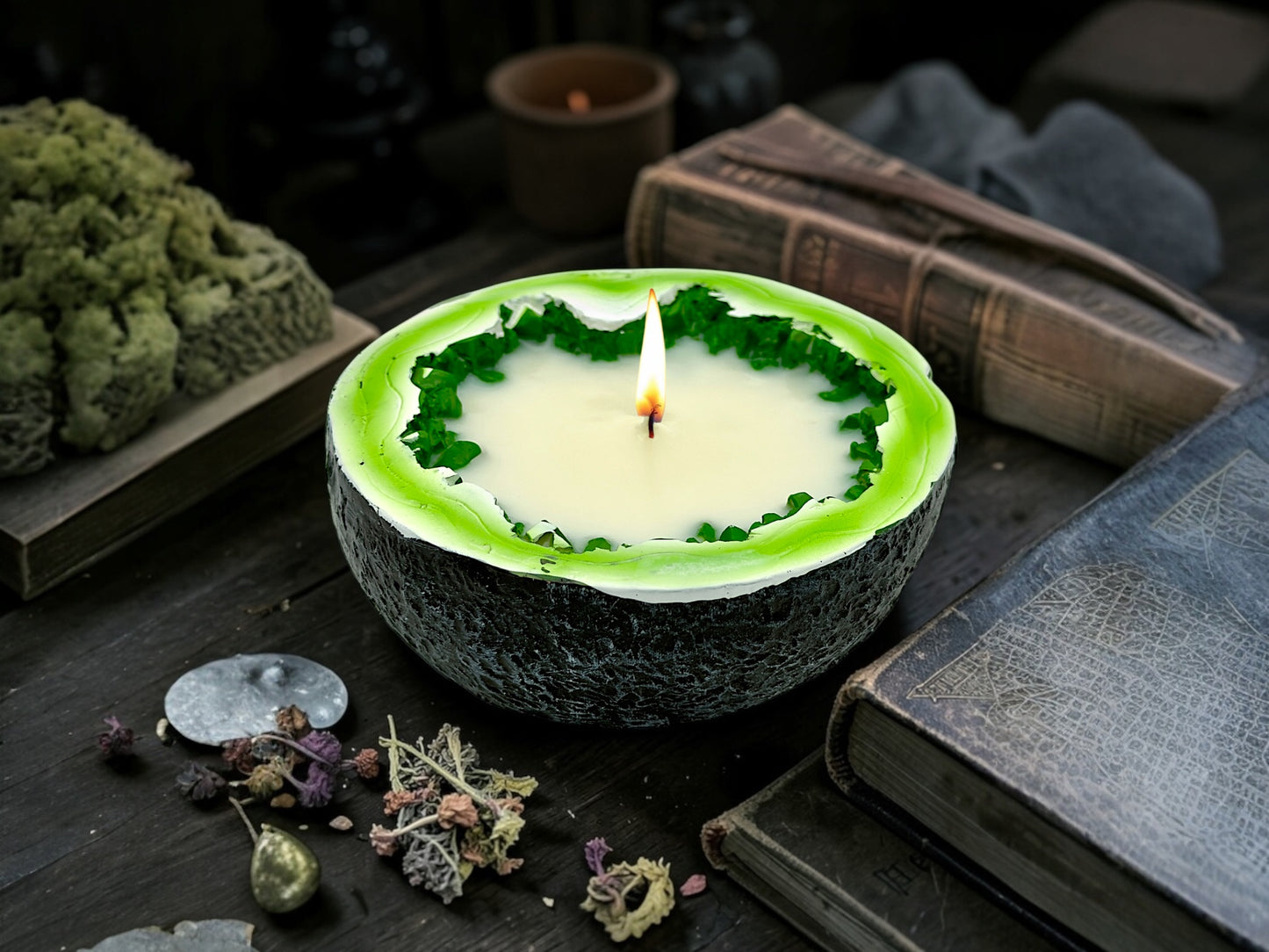 Geode Crystal Lavender Candle