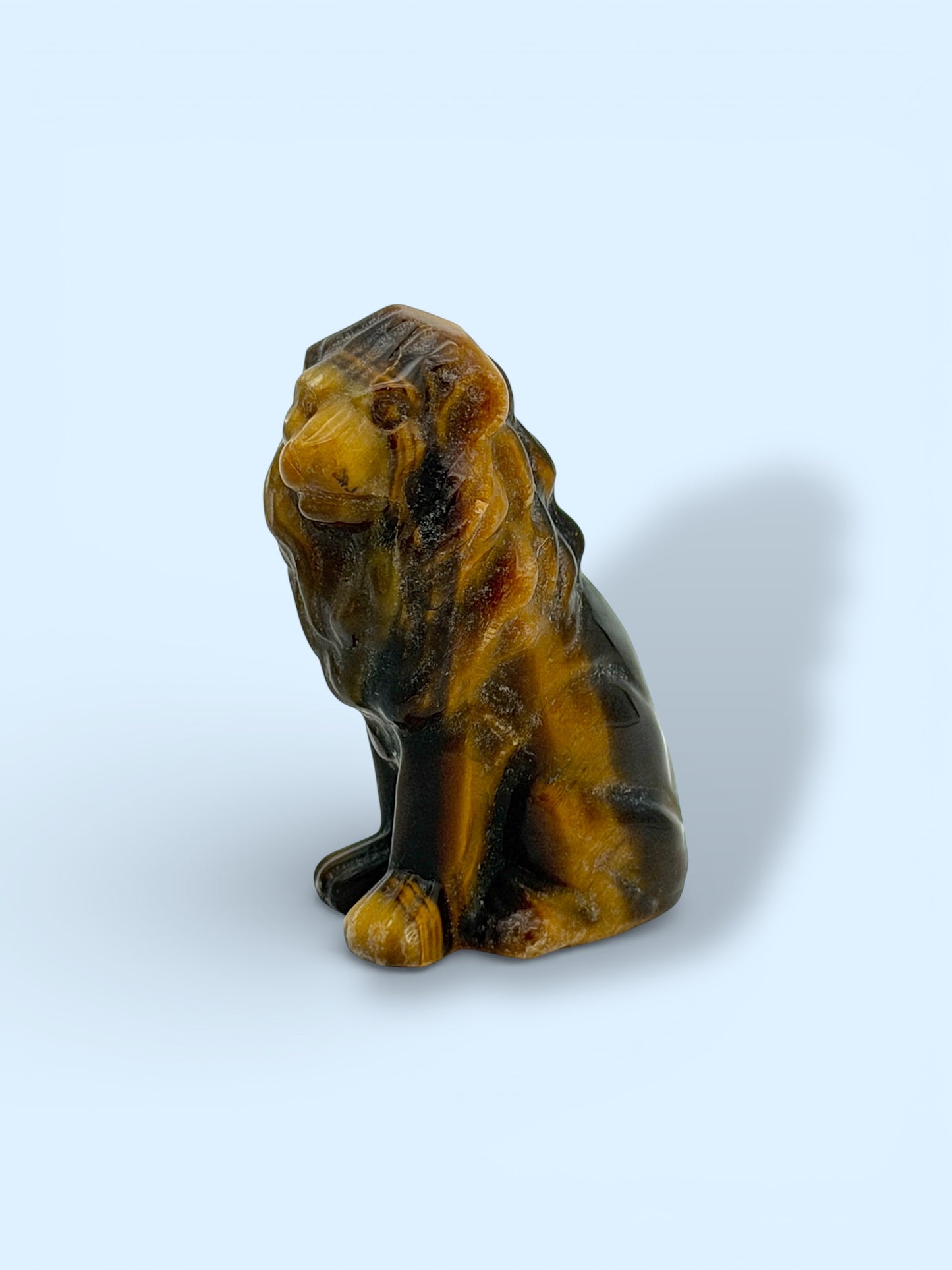 Crystal Lion Figurines