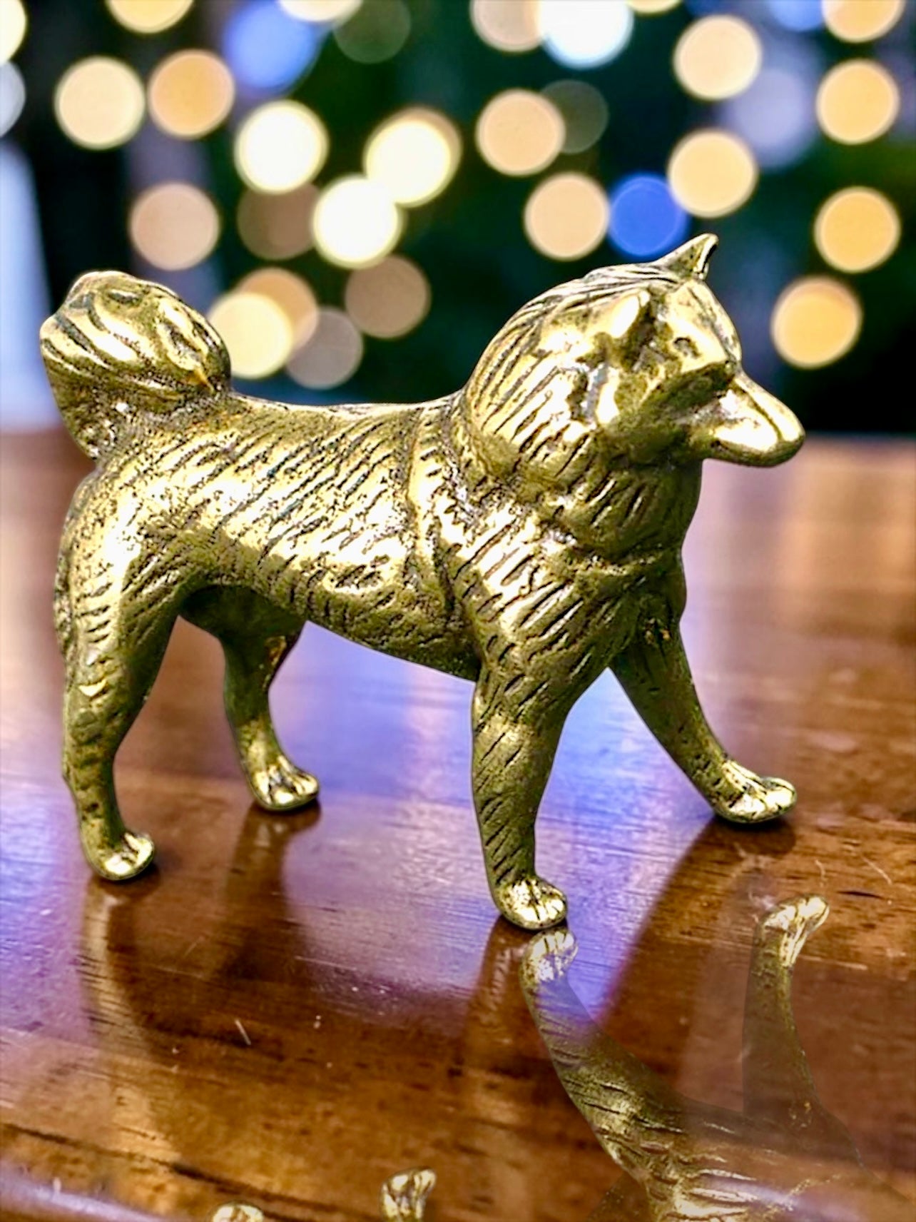 Brass Mini Dog Figurines