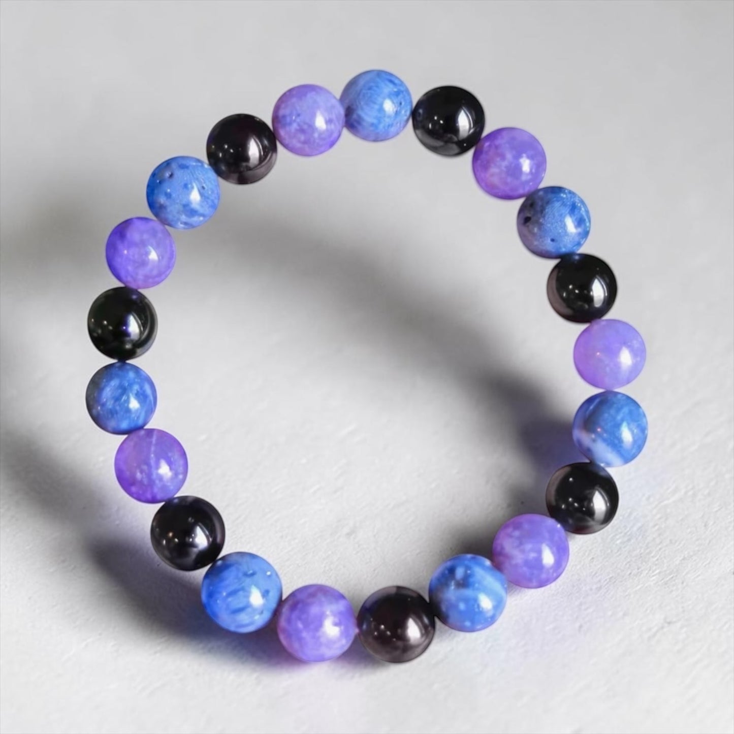 Reiki Crystal Healing Beaded Bracelet - Calming Aniexty
