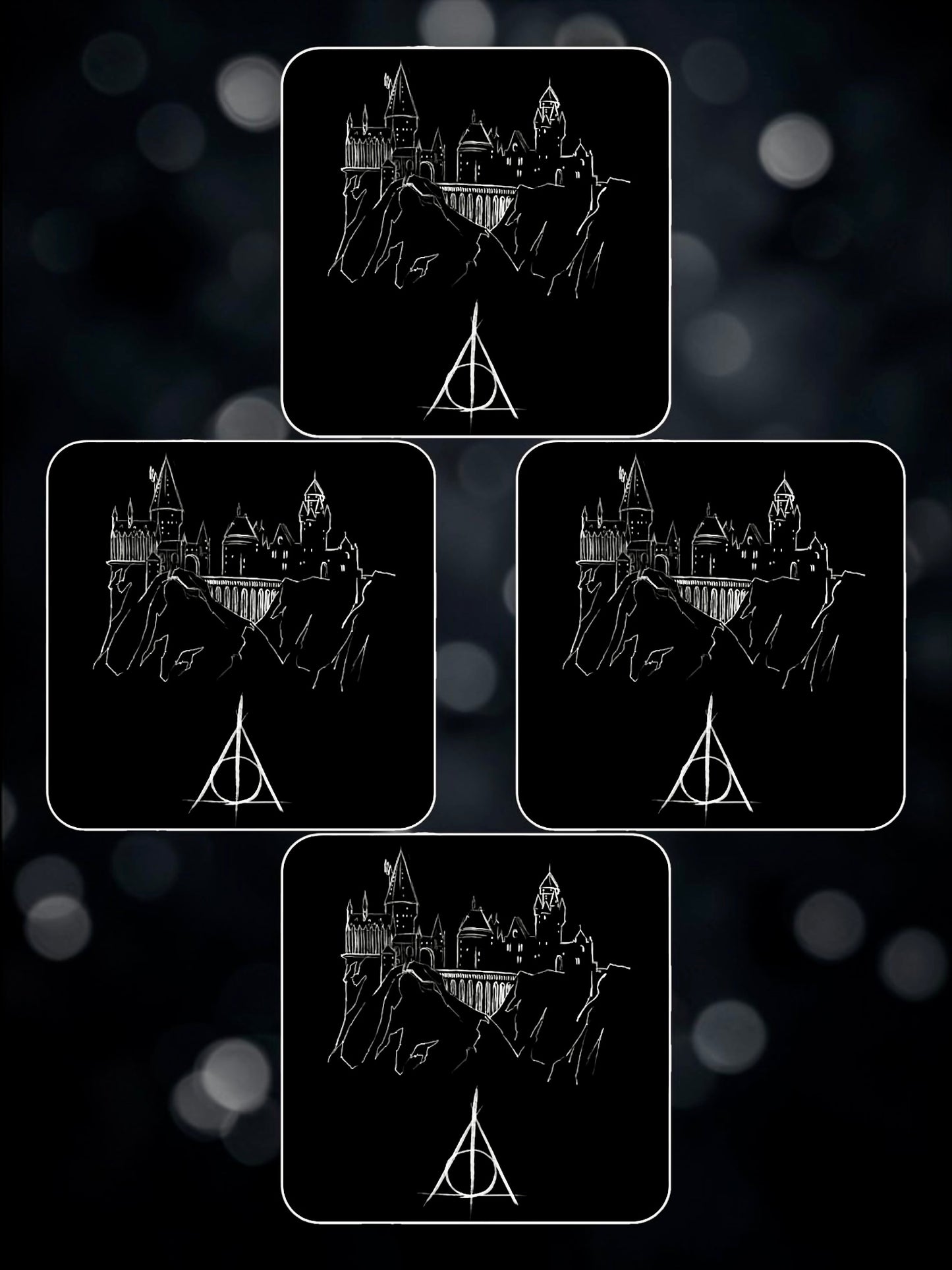 Harry Potter Castle Coaster Set