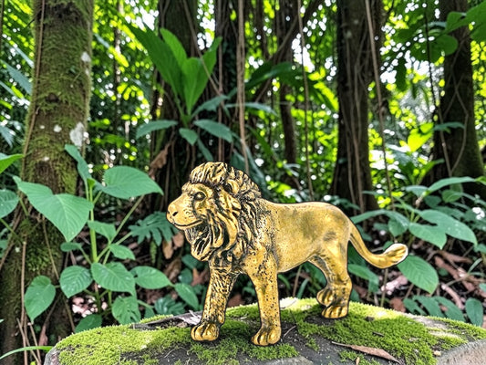 Brass Mini Lion Collectible Figurine
