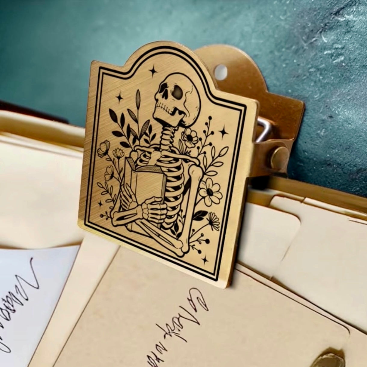 Vintage Metal Witchy Book Journal Clips