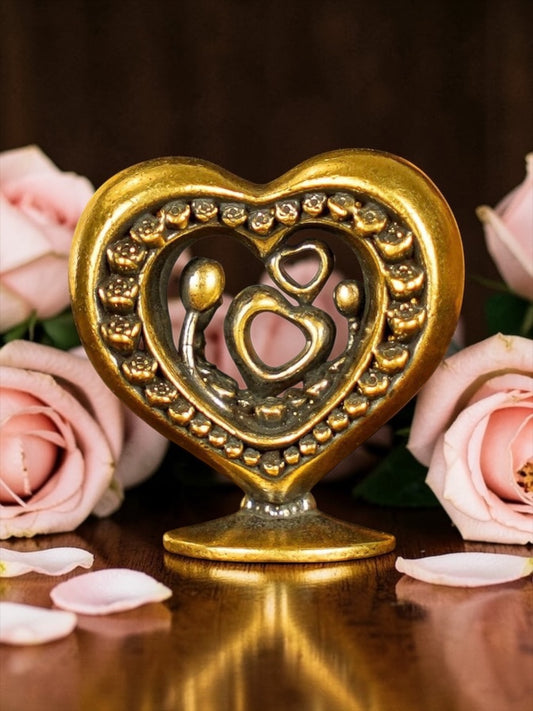 Brass Mini Heart Collectible Figurine