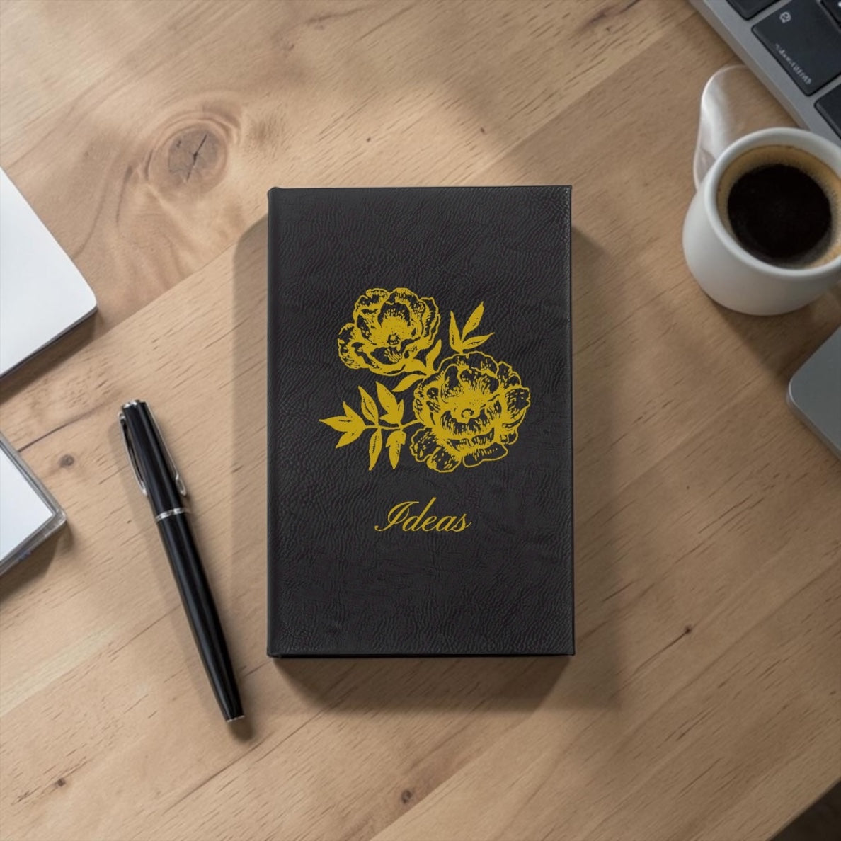 Faux Leather Lined Journal: Ideas