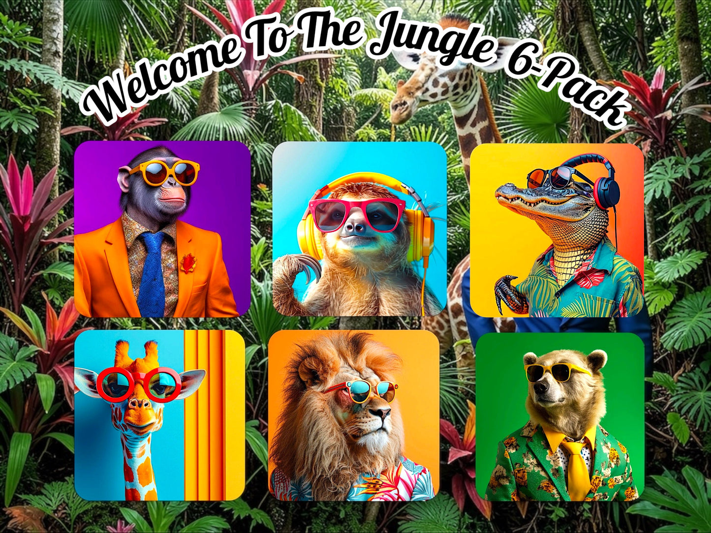 Welcome To The Jungle Coaster Set