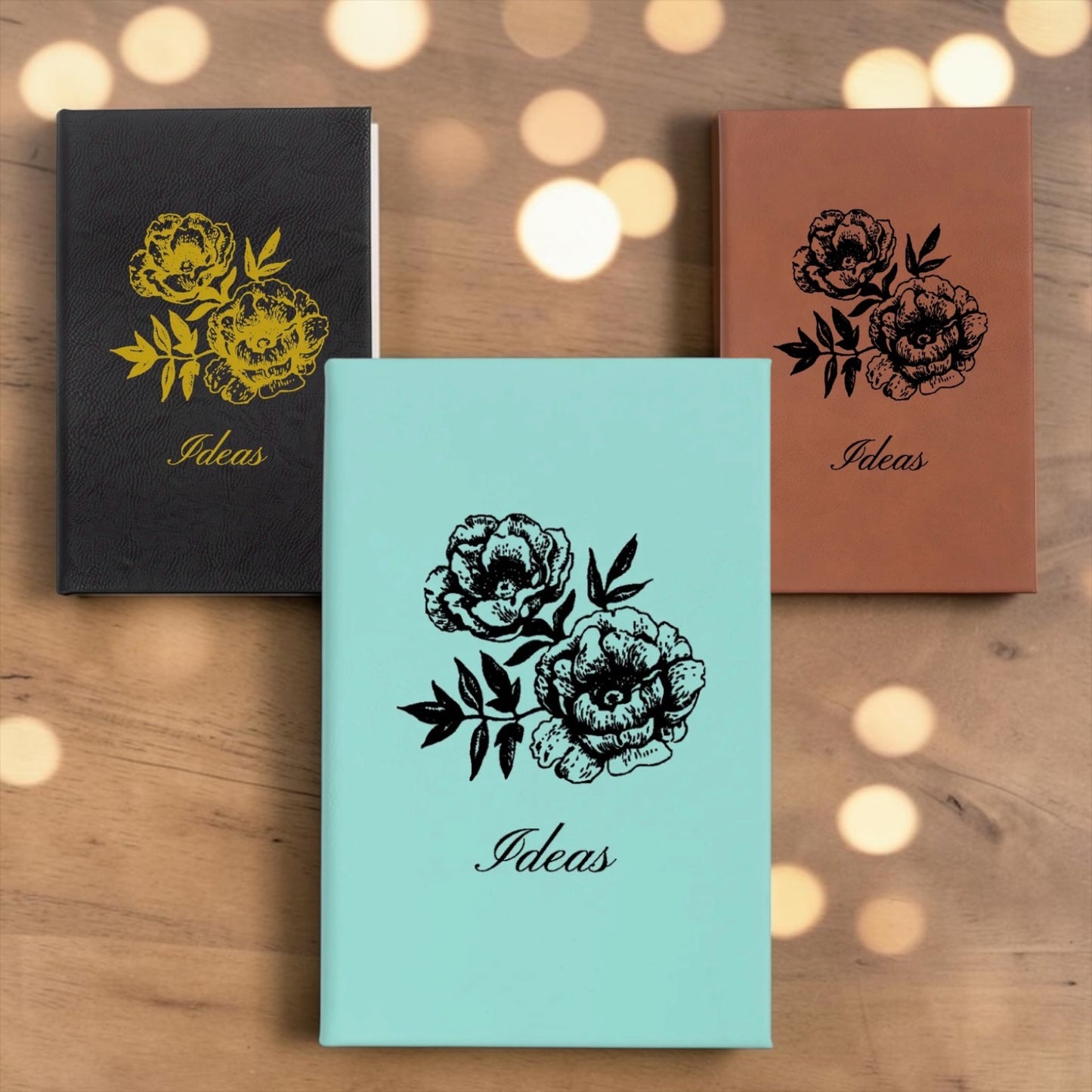 Faux Leather Lined Journal: Ideas