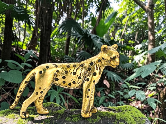 Brass Mini Cheetah Collectible Figurine