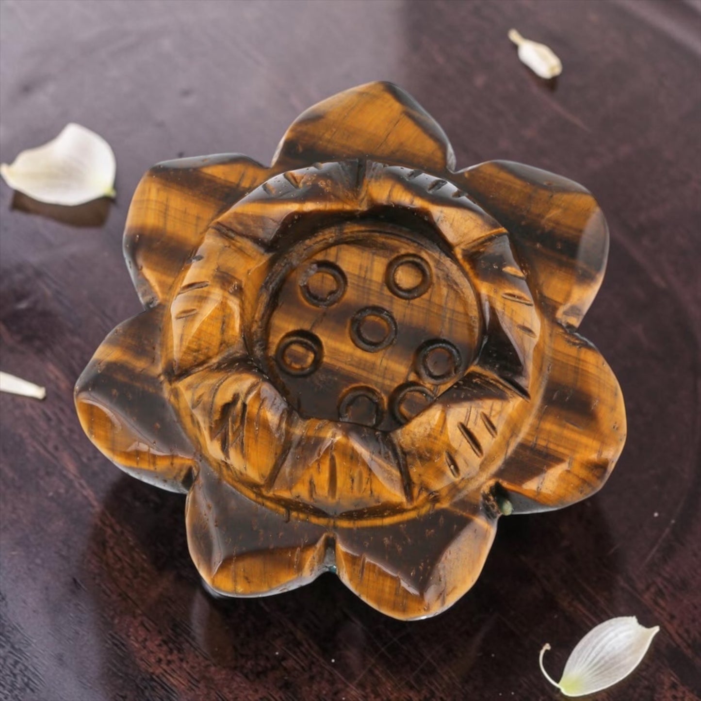 Crystal Sphere Holder Lotus Shaped