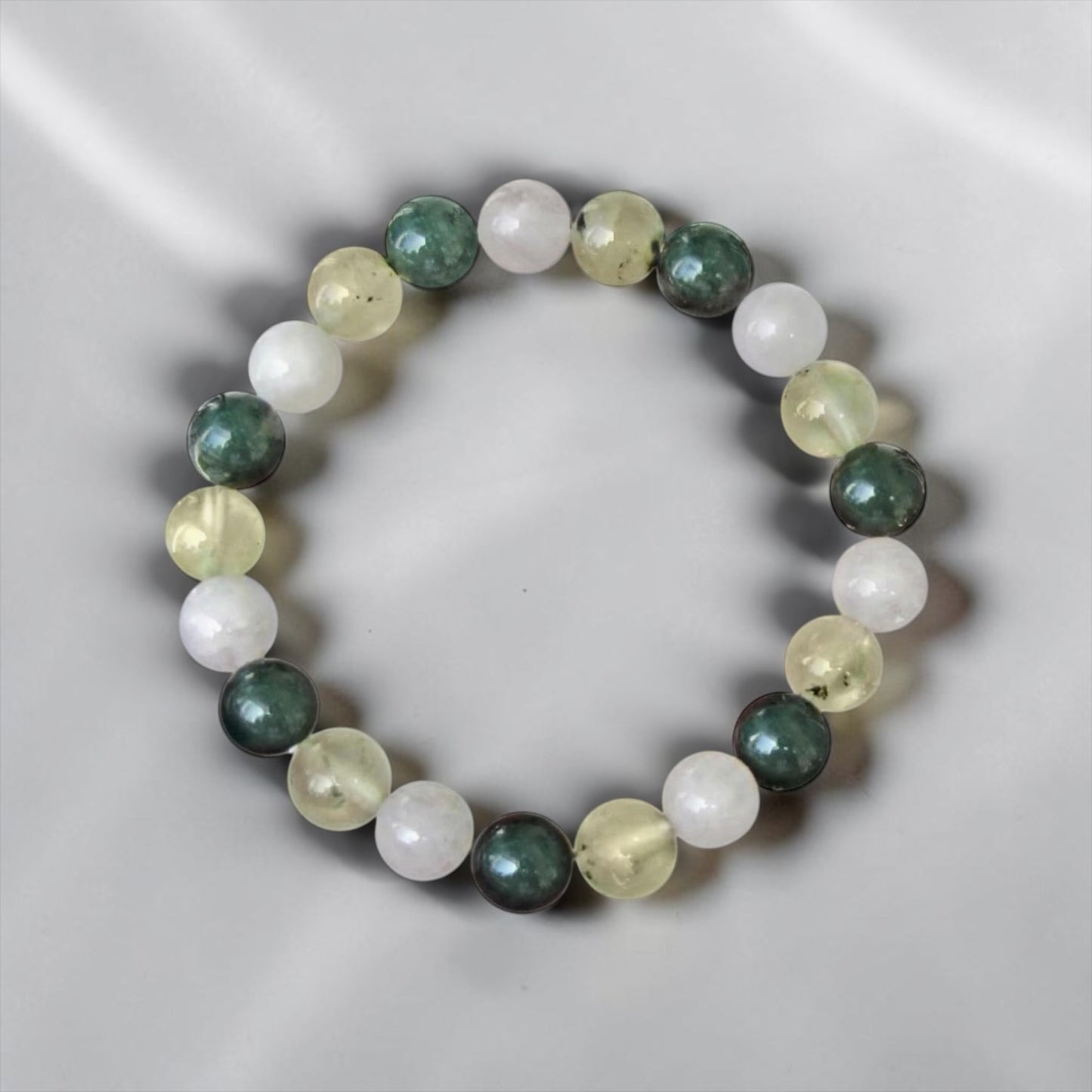 Reiki Crystal Healing Beaded Bracelet - Green Witch