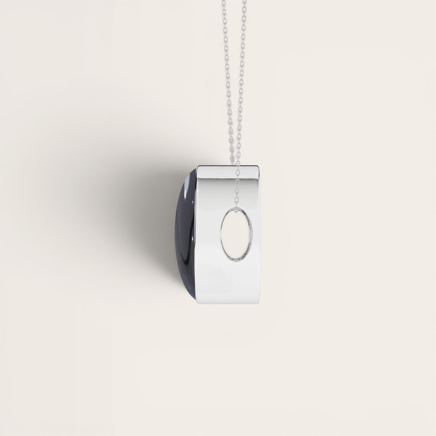 Sterling Silver Pietersite Crystal Slider Pendant Necklace