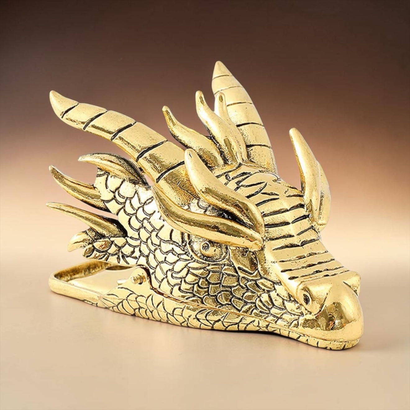 Retro Metal Dragon Head Book Journal Clip