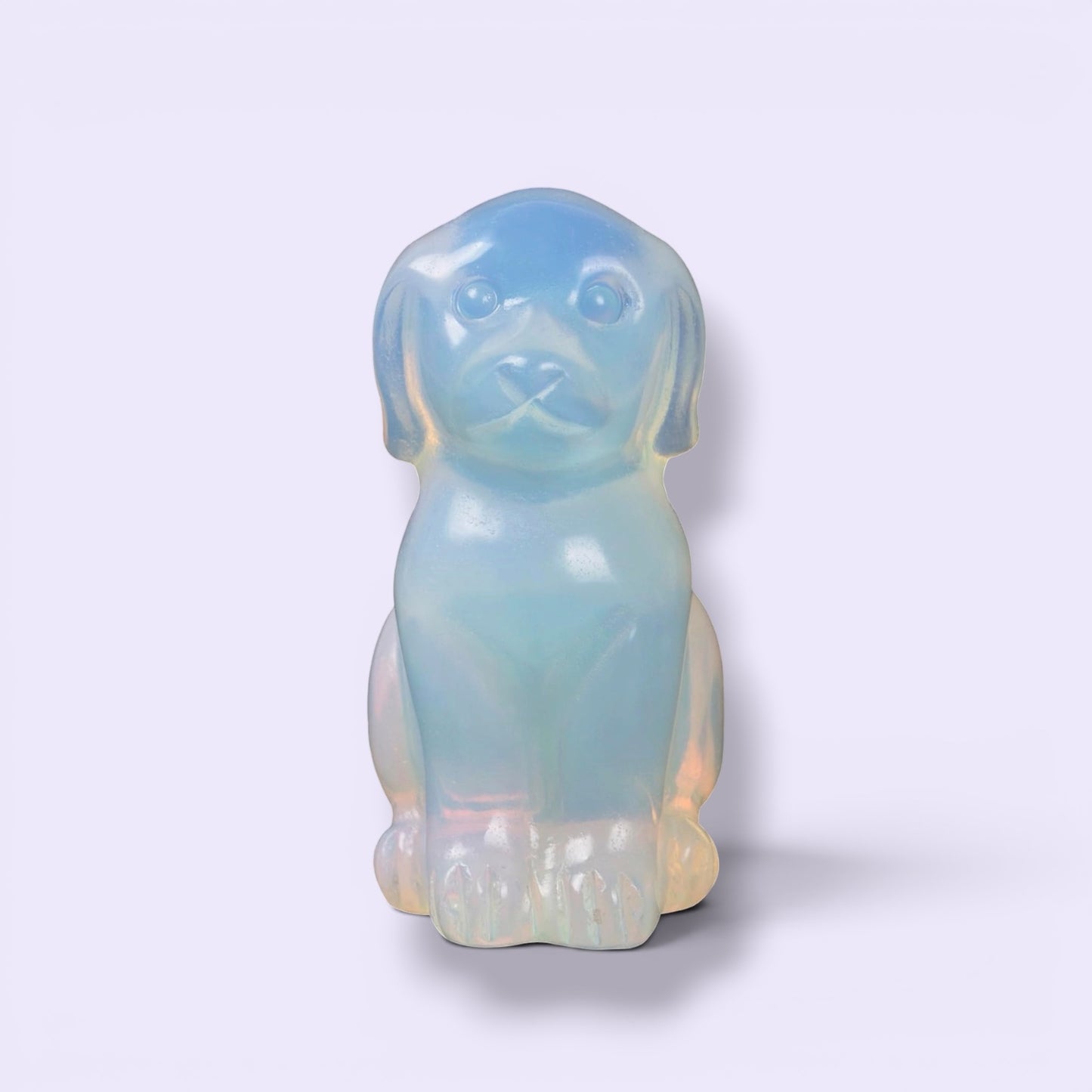 Crystal Dog Figurines