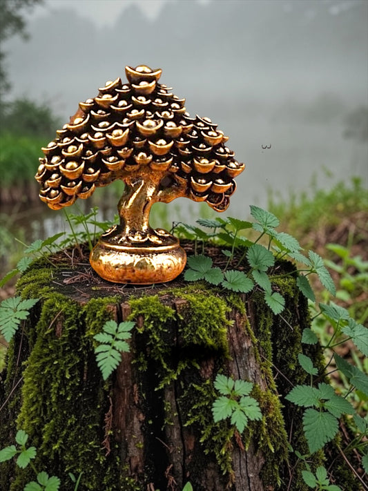 Brass Mini Money Tree Collectible Figurine