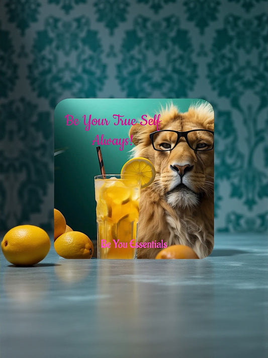 Be Your True Self Lion Coaster Set