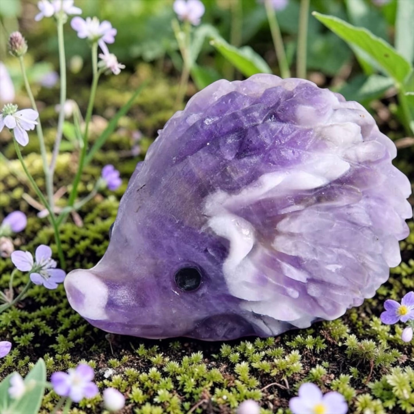 Crystal Hedgehog Figurines