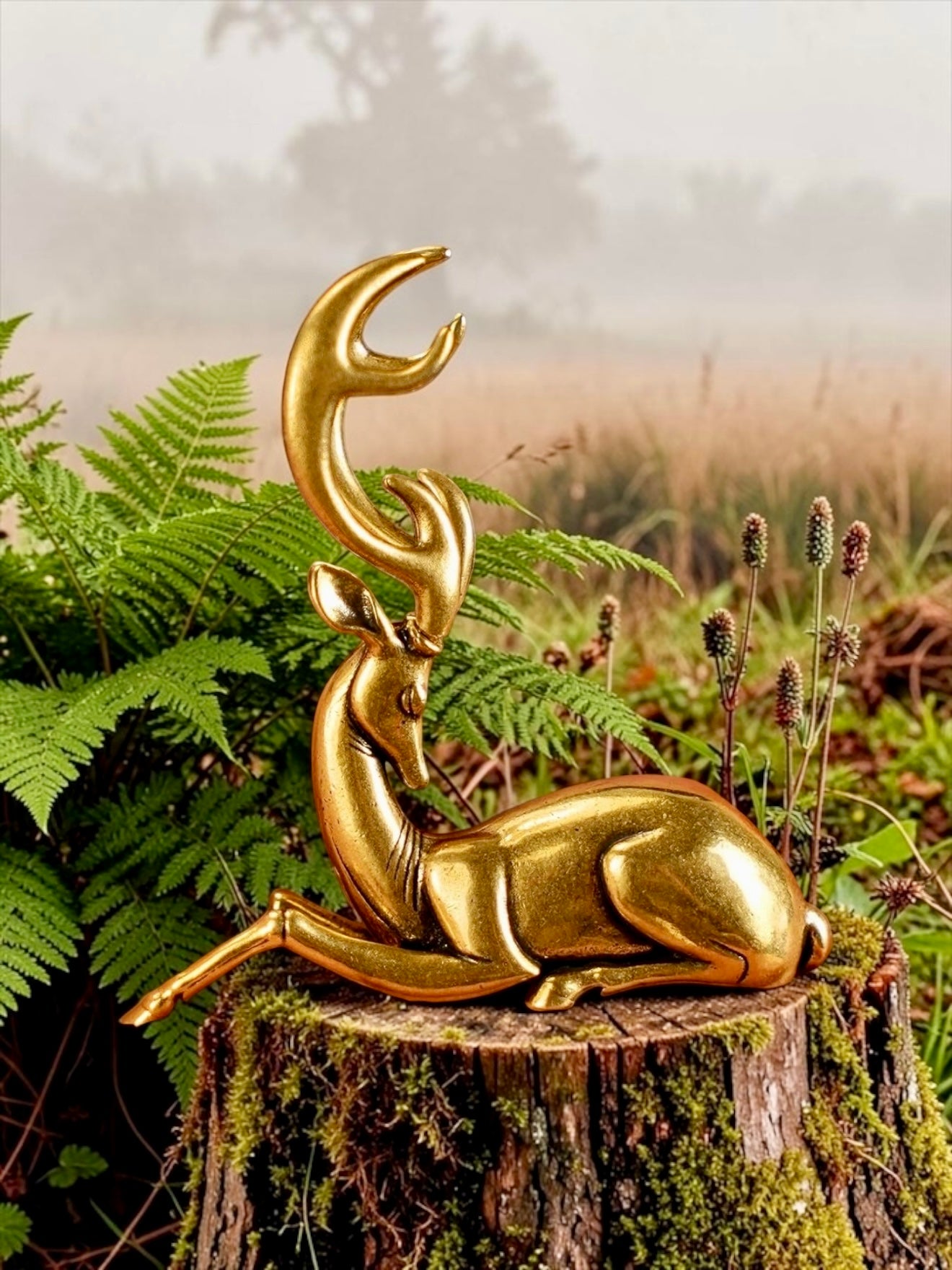 Brass Mini Deer Collectible Figurine