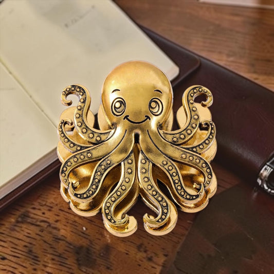 Retro Metal Octopus Book Journal Clips