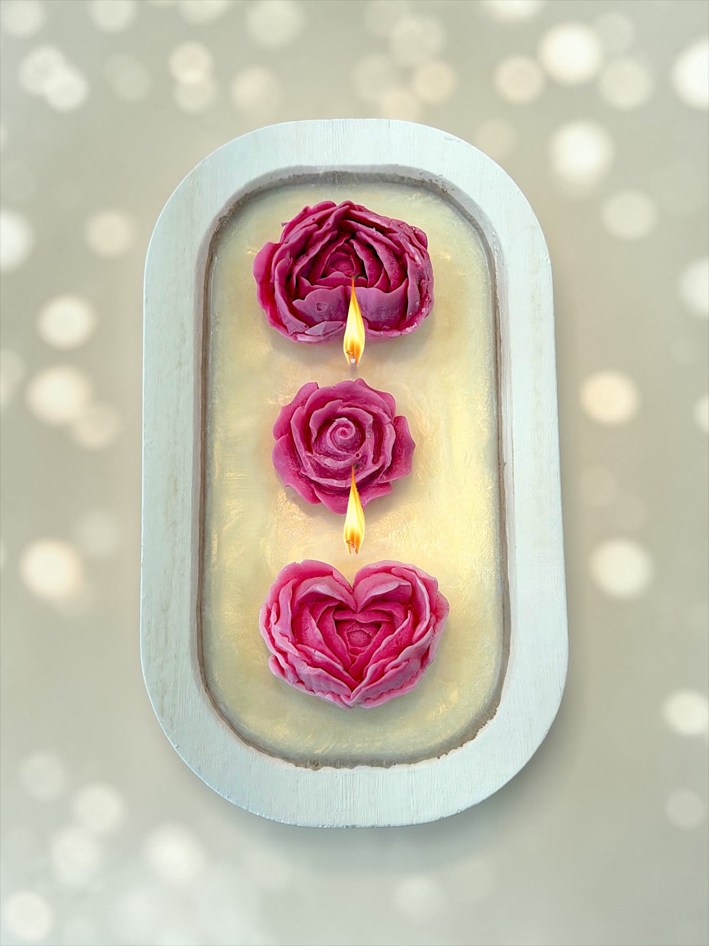 Spa Retreat Spring Flowers Candle