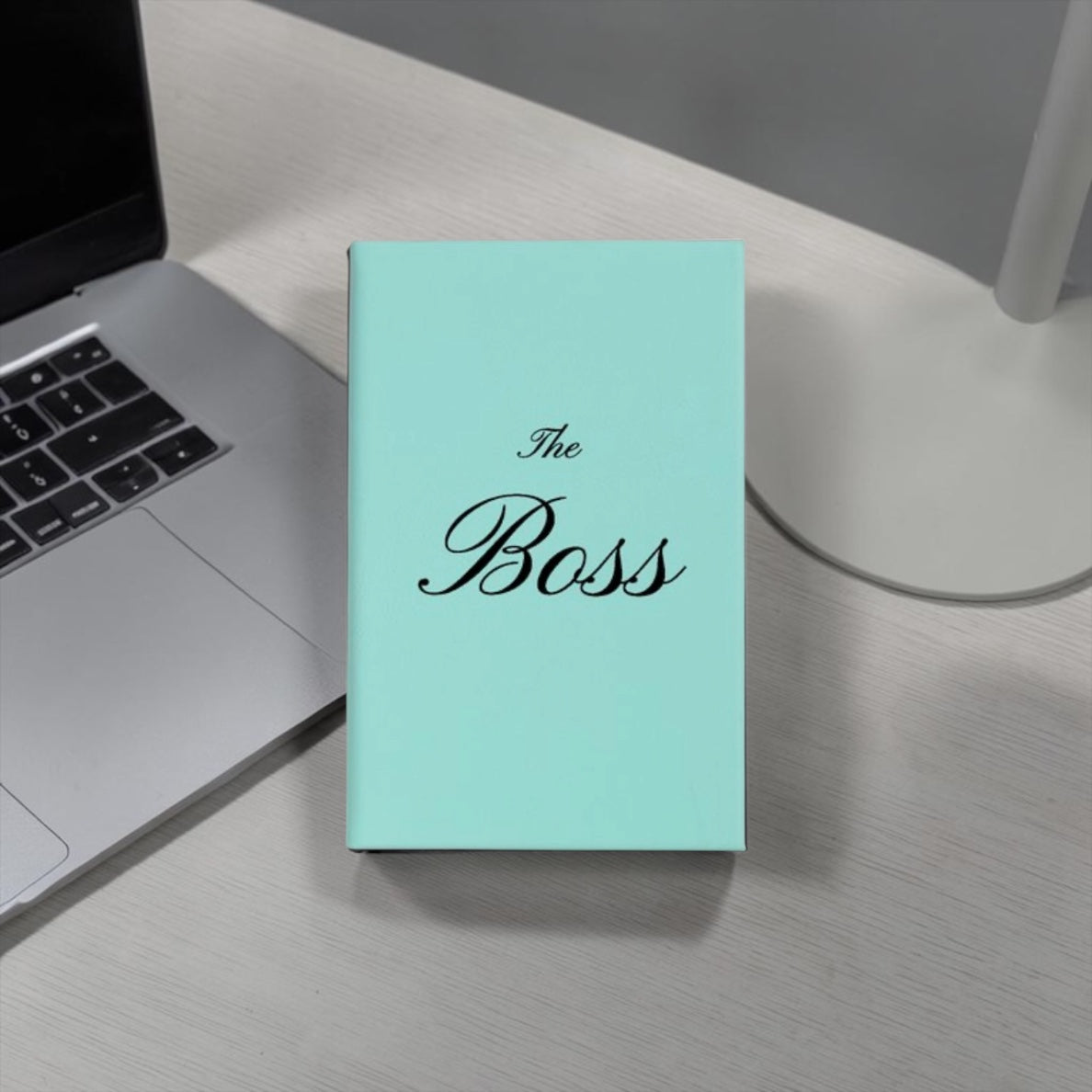 Faux Leather Lined Journal: The Boss