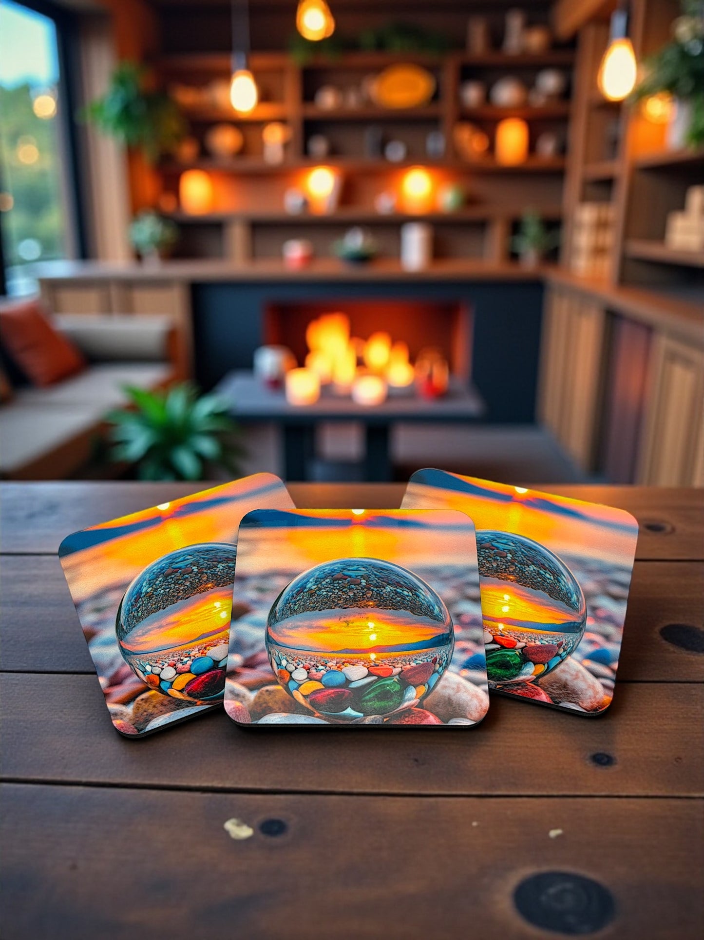 Sunset Glow Coaster Set