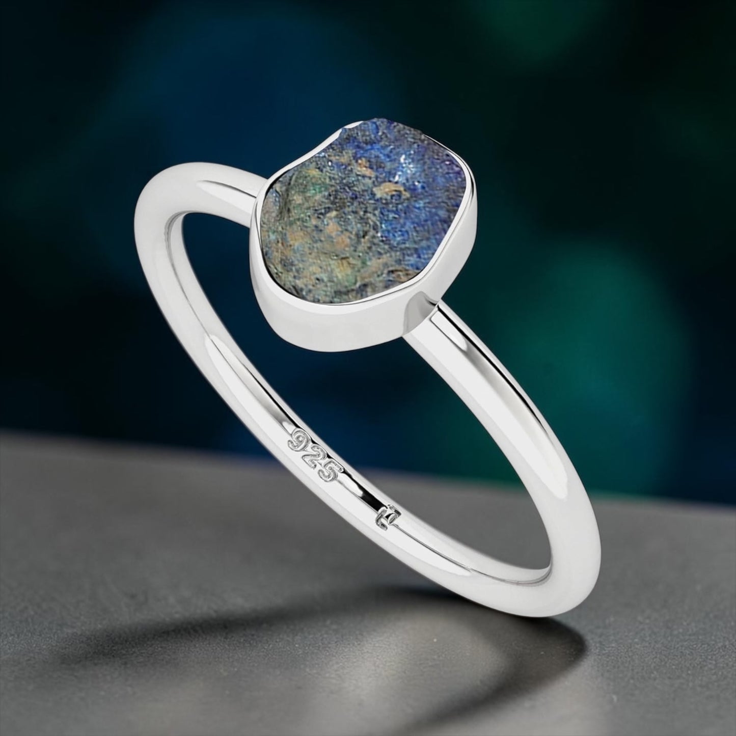 Natural Raw Gemstone Stackable Ring